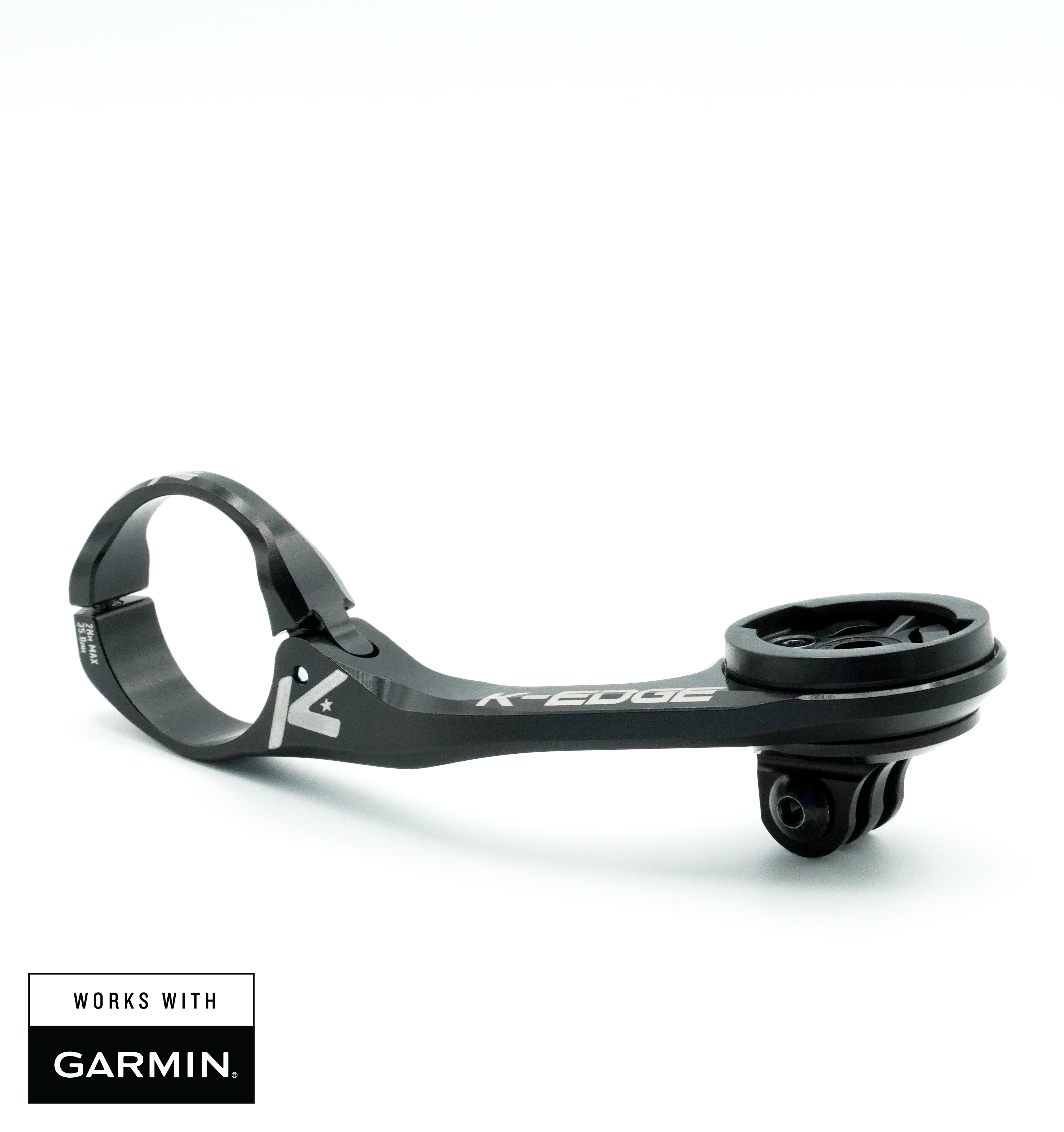 K-Edge Max XL Support Compteur Garmin 35mm Noir Guidon