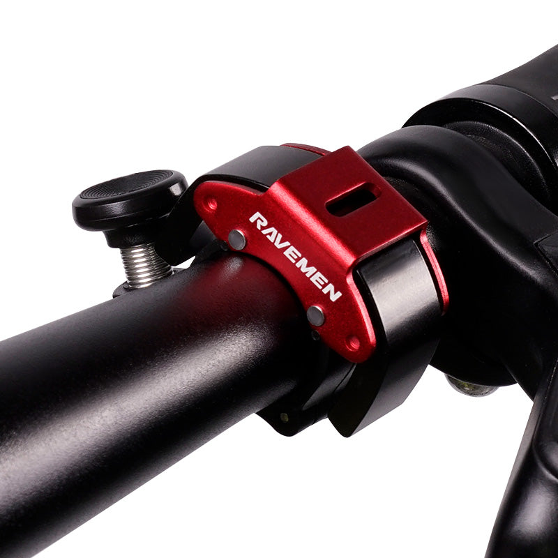 Ravemen Q4 sonnette vélo 100 dB noire guidon 22,2 mm