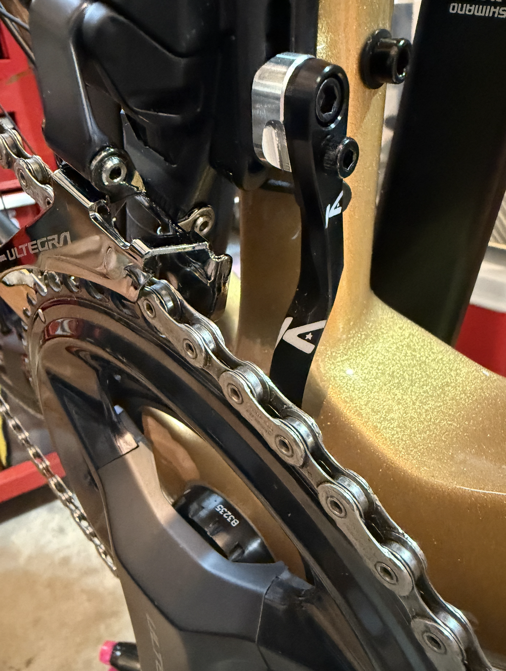 K-Edge Pro Road Braze-on anti-dérailleur vélo noir