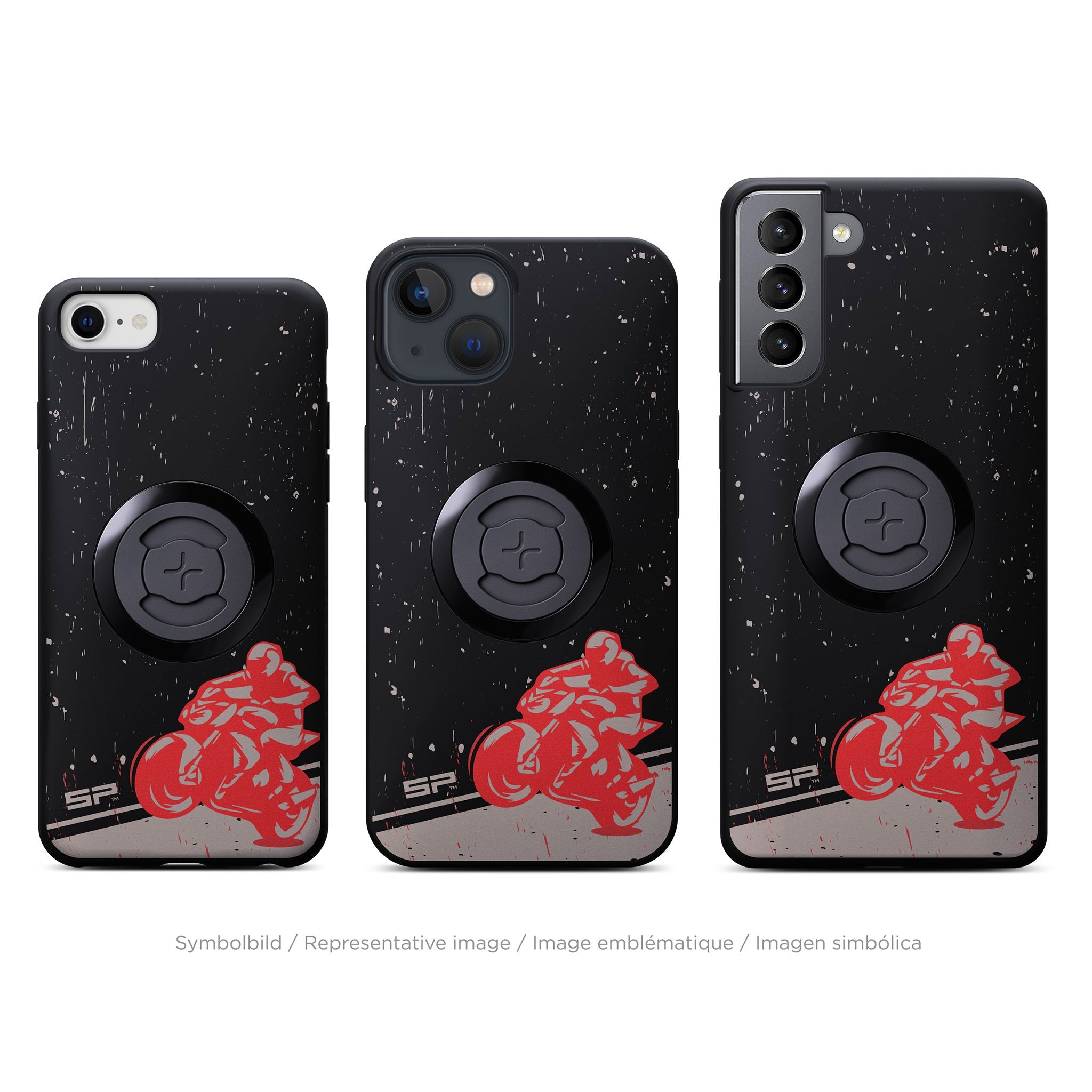 SP Connect Phone Case Vintage Moto coque Rouge fixation vélo