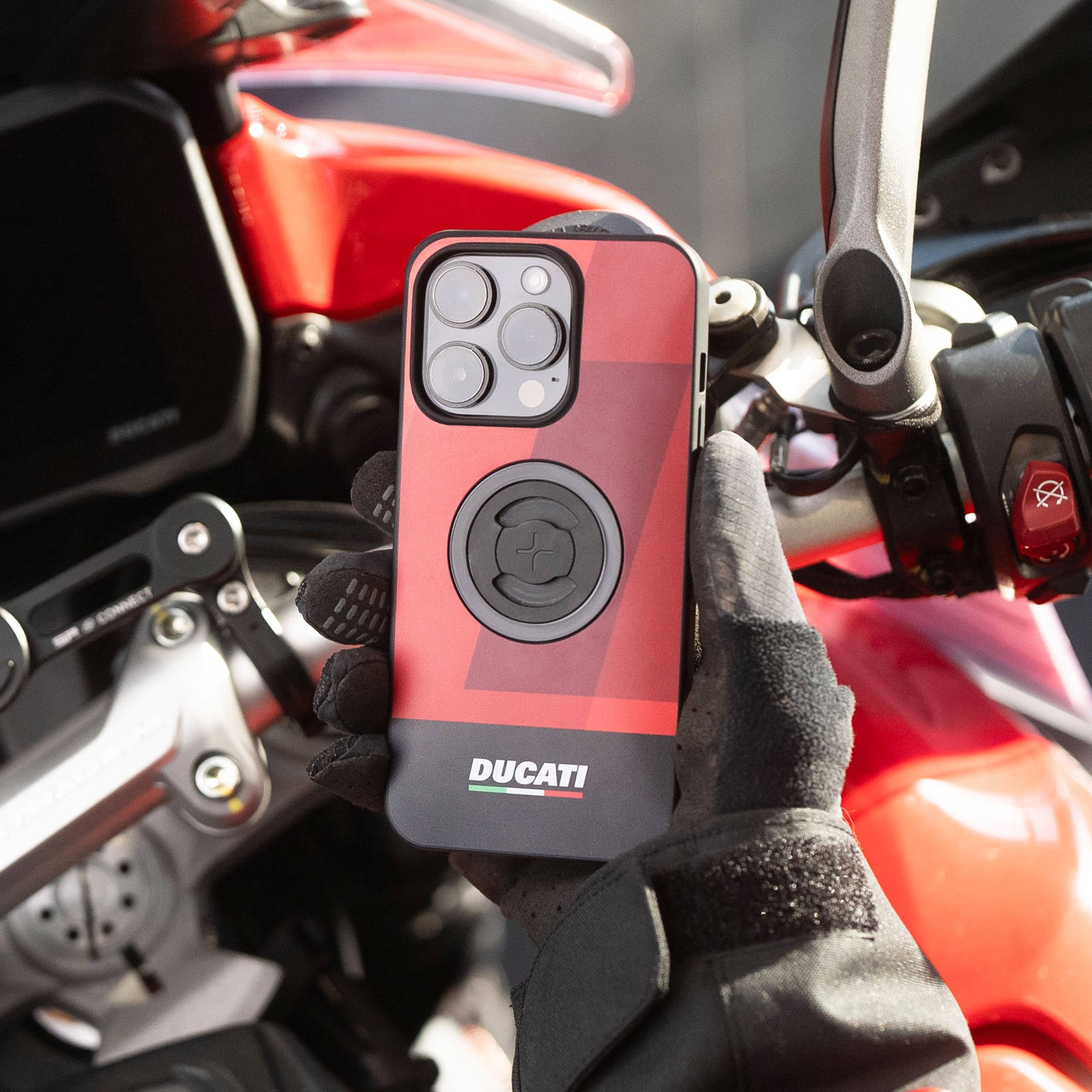 SP Connect Ducati Phone Case coque iPhone 16 Pro rouge