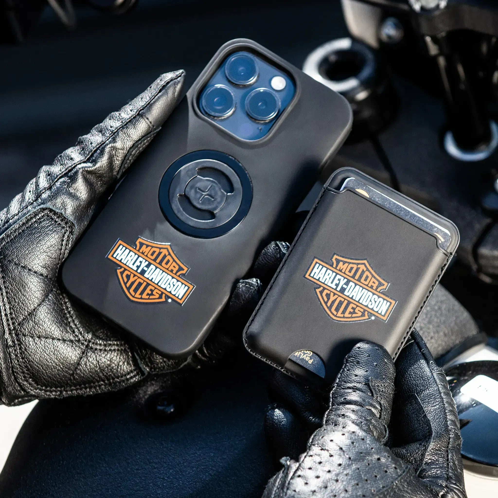 SP Connect Harley-Davidson portefeuille cartes Classic B&S