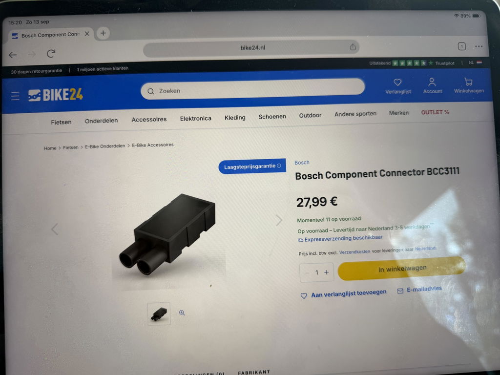 SP Connect Bosch LPP E-Bike Cable câble vélo USB-C 110 cm
