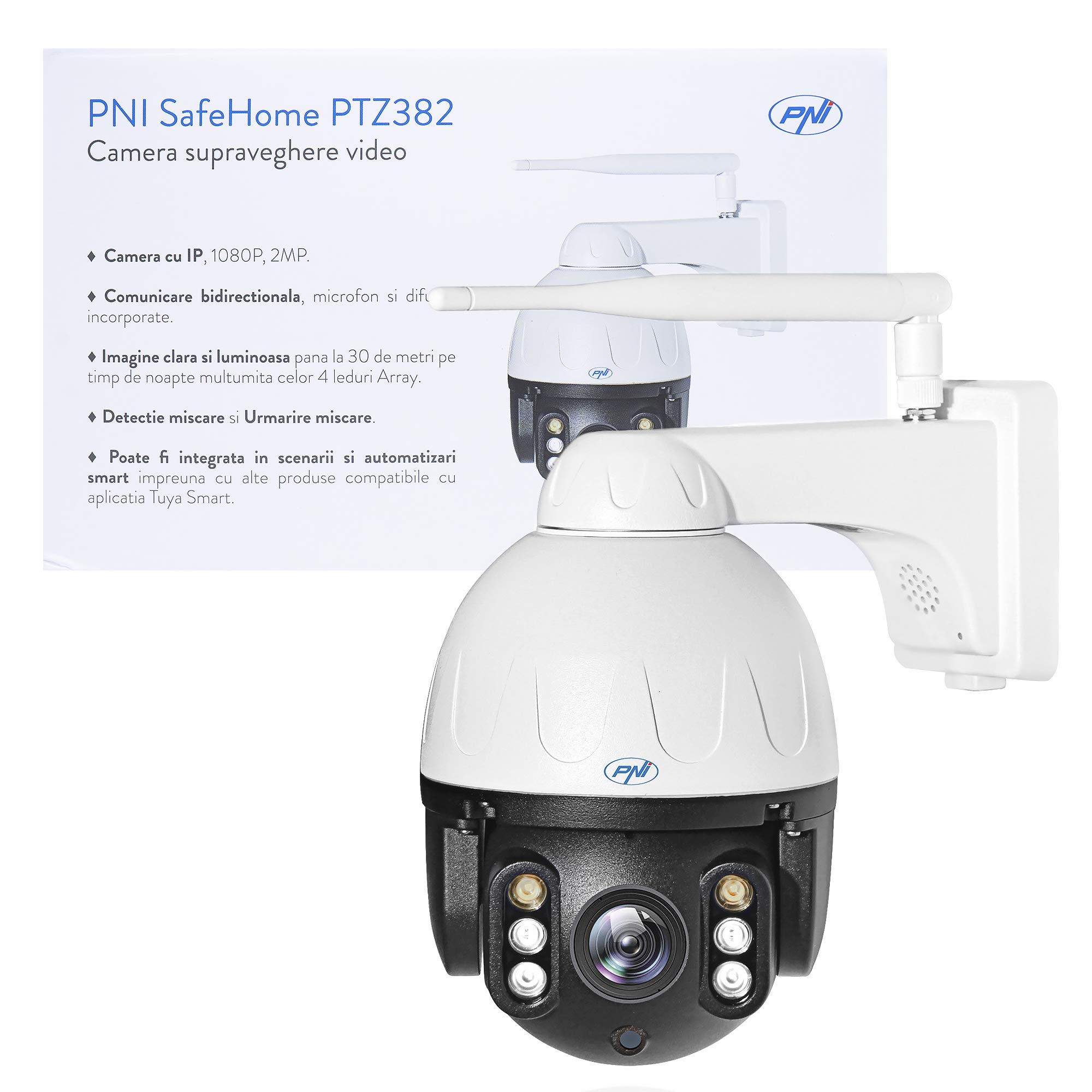 PNI SafeHome PTZ382 caméra WiFi 1080P Tuya