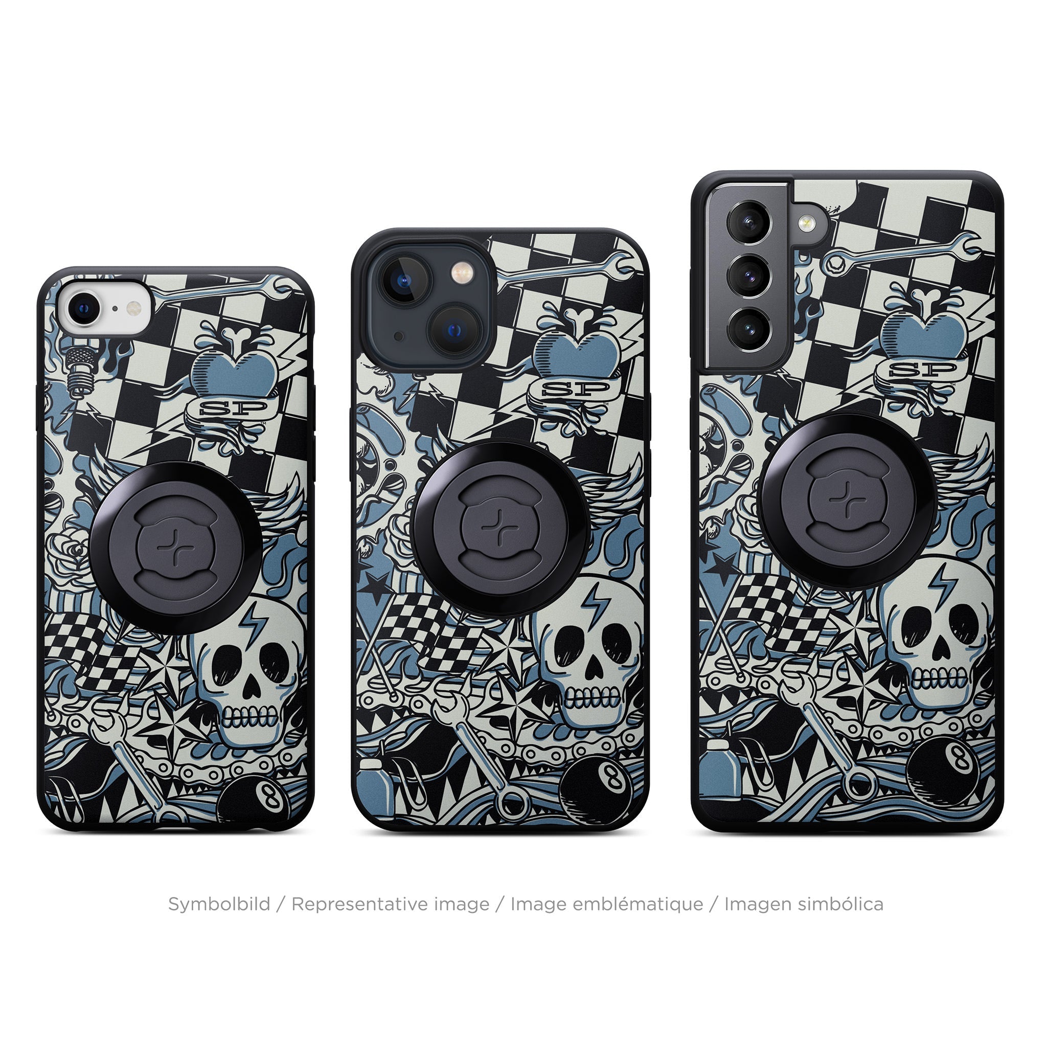 SP Connect Edition Phone Case Garage coque vélo bleu