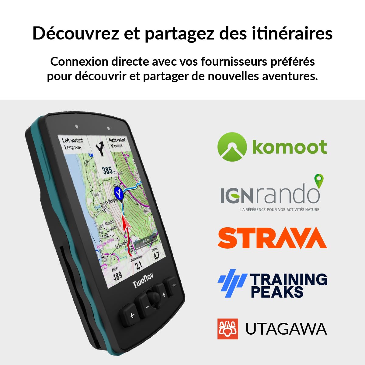 TwoNav Aventura 2 Plus Motor GPS moto 32 Go vert carte IGN