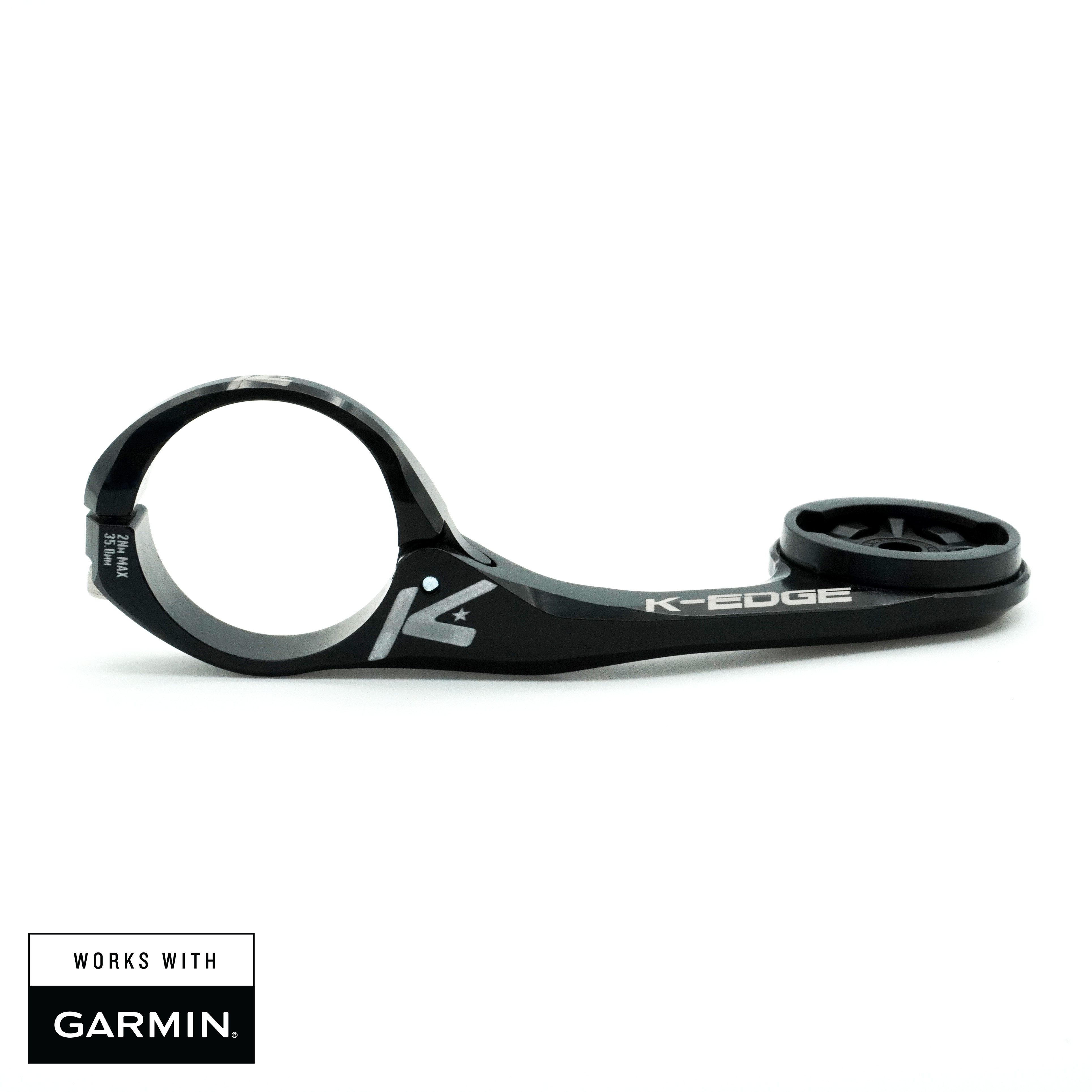 K-Edge Max XL Support Compteur Garmin 35mm Noir Guidon