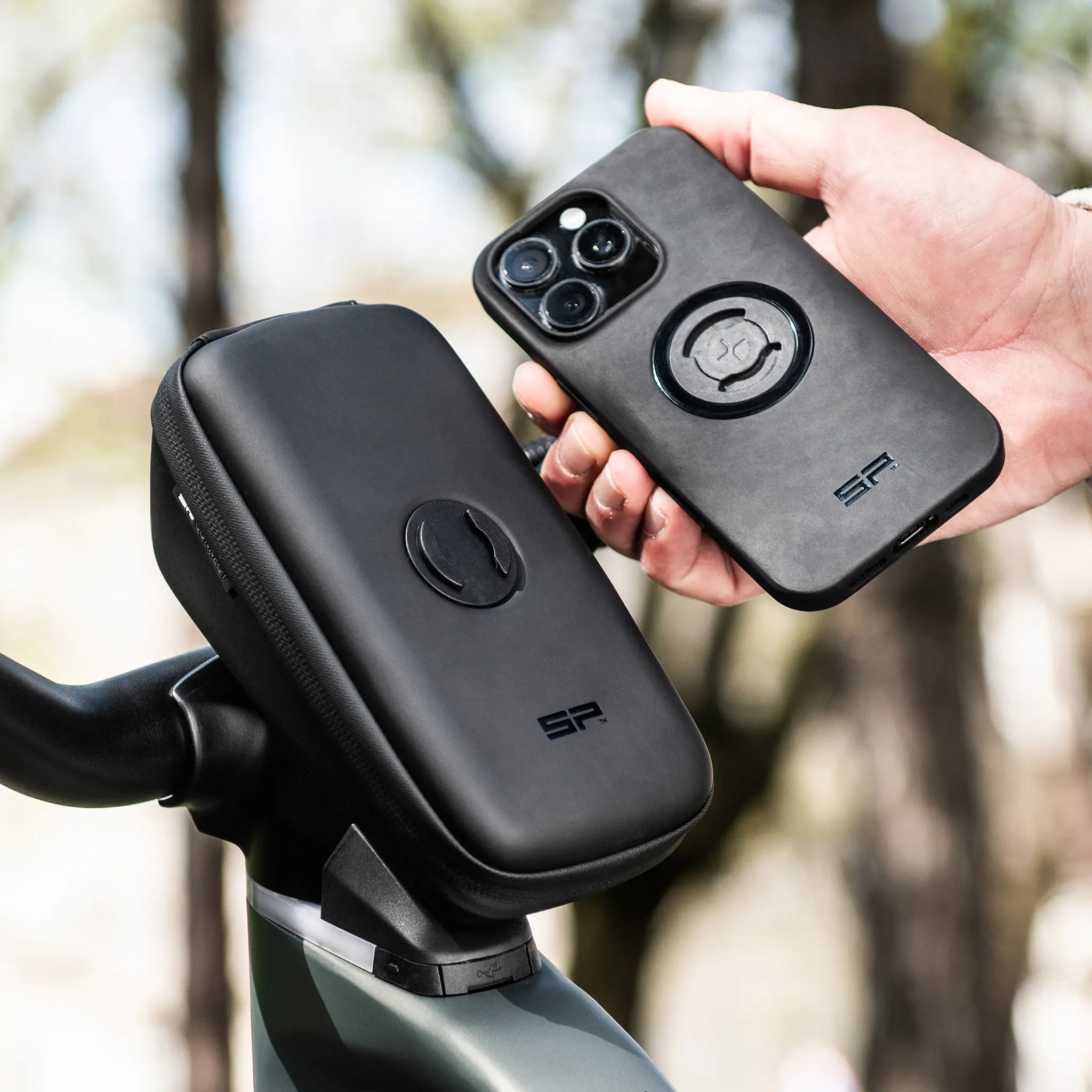 SP Connect Storage Wedge Case Set boîtier vélo Mag-Align étanche