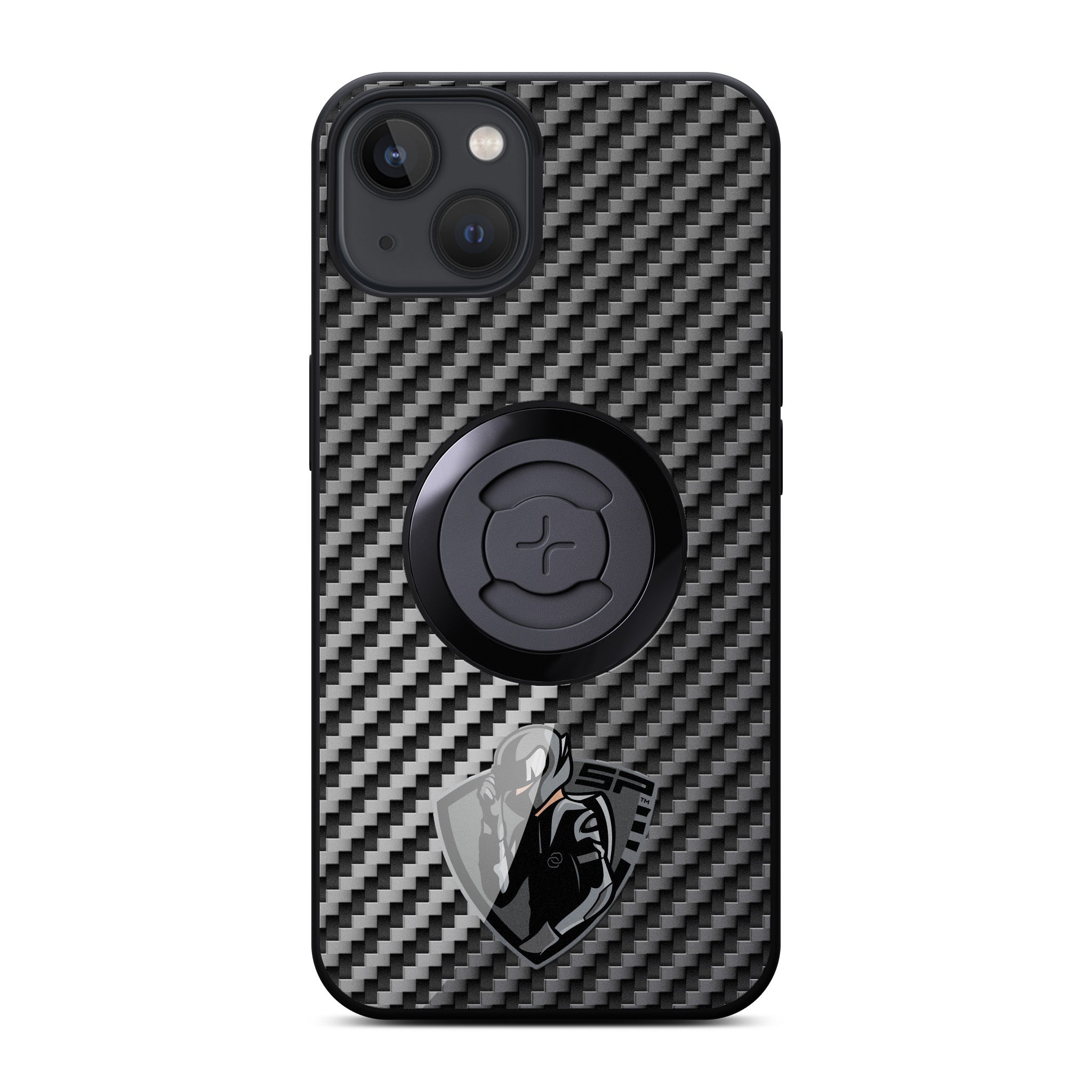 SP Connect Carbon Rider coque Gris fixation guidon