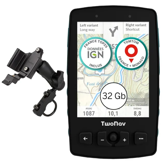 TwoNav Aventura 2 Plus Motor GPS moto 32 Go vert carte IGN