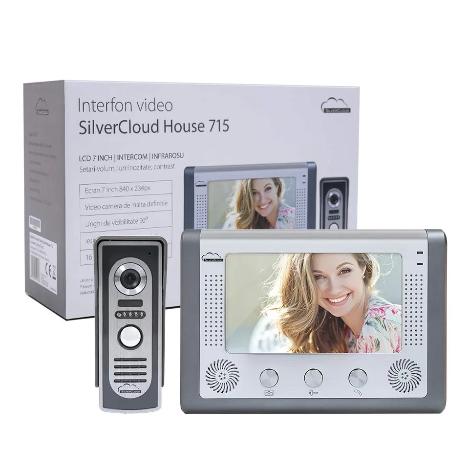 PNI Silvercloud 715 visiophone vidéo maison 17,8 cm