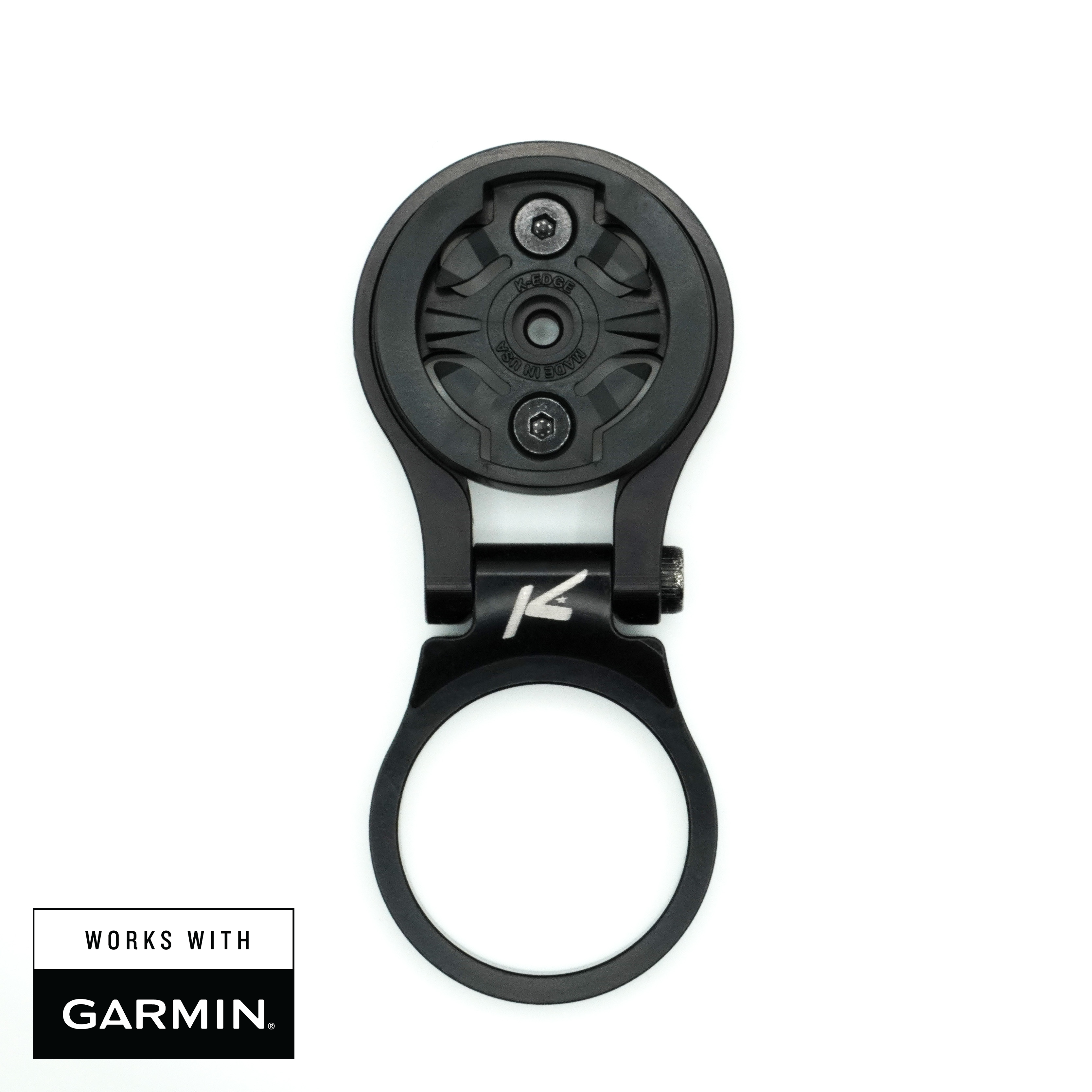 K-Edge Adjustable Stem Support Compteur Garmin Noir Vélo