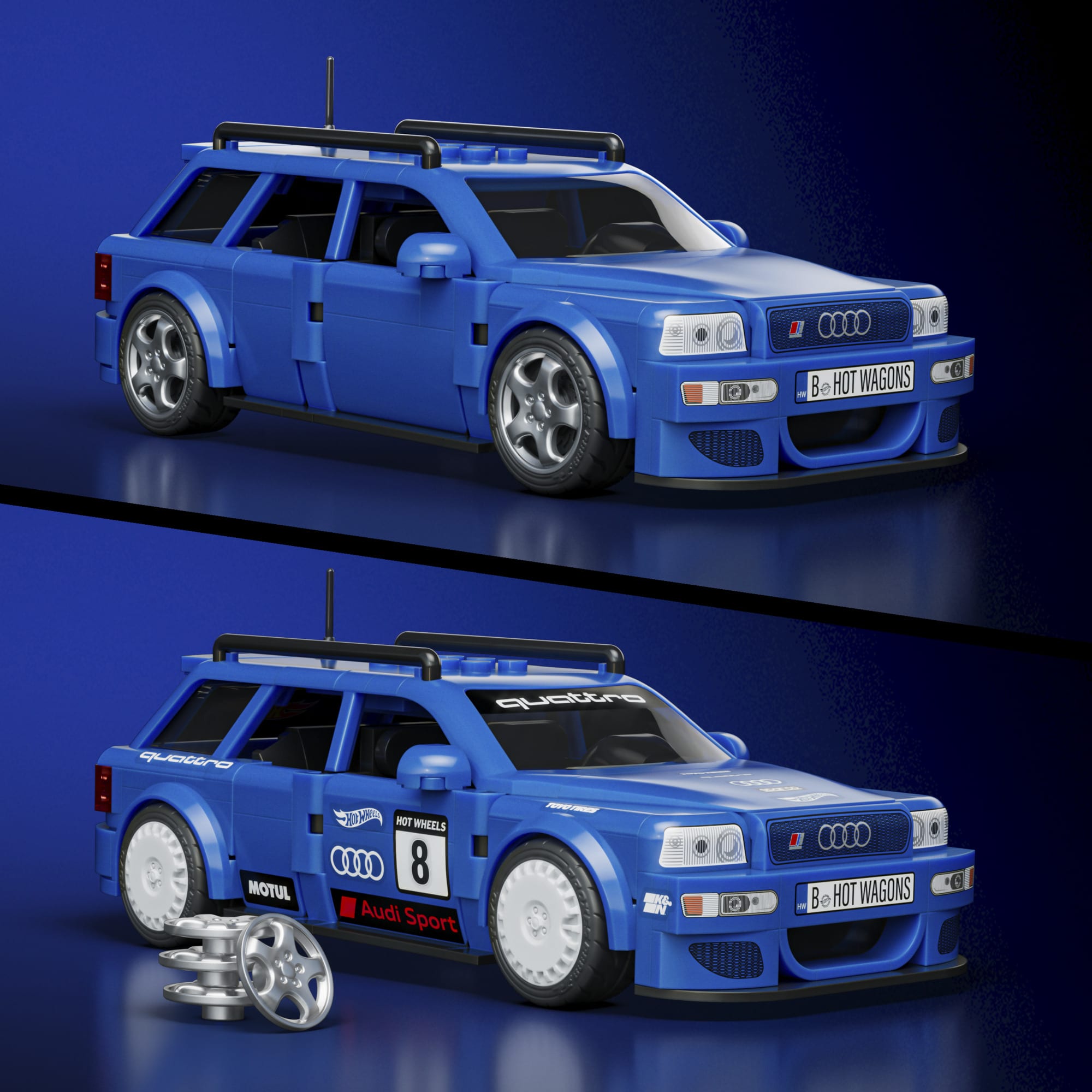 Hot Wheels Speed Series Audi RS2 jeu de construction 1:32