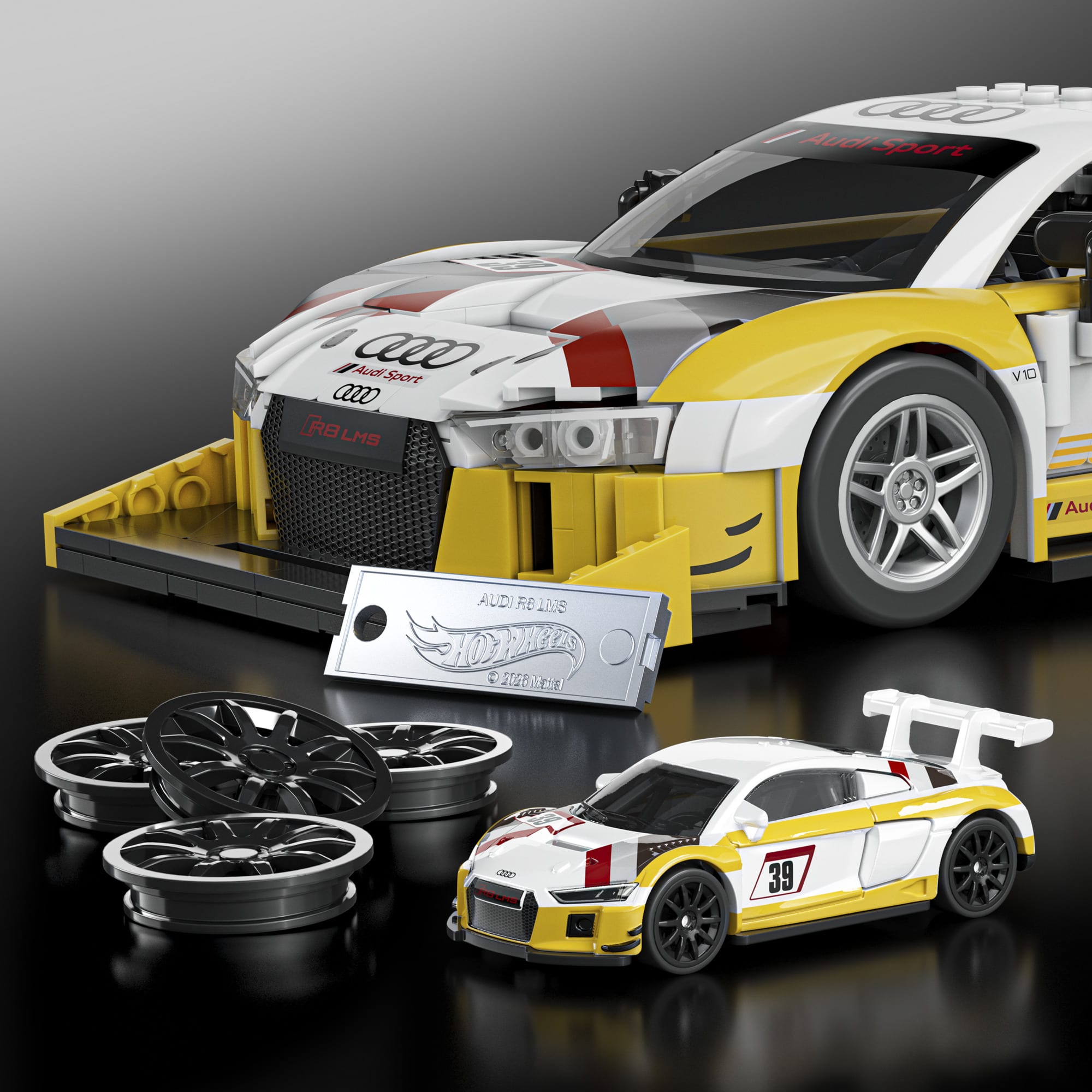 Hot Wheels Elite Series Audi R8 LMS jeu de construction 1:16