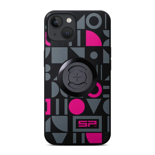 SP Connect Geometric Pink coque téléphone rose vélo