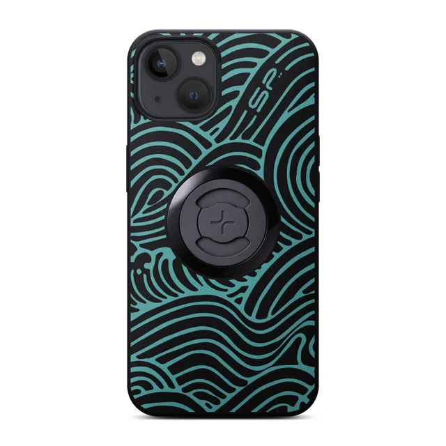 SP Connect Phone Case Waves coque iPhone 17 Pro turquoise vélo