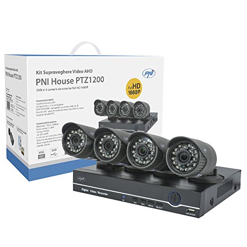 PNI PTZ1200 kit vidéosurveillance 4 caméras 1080P