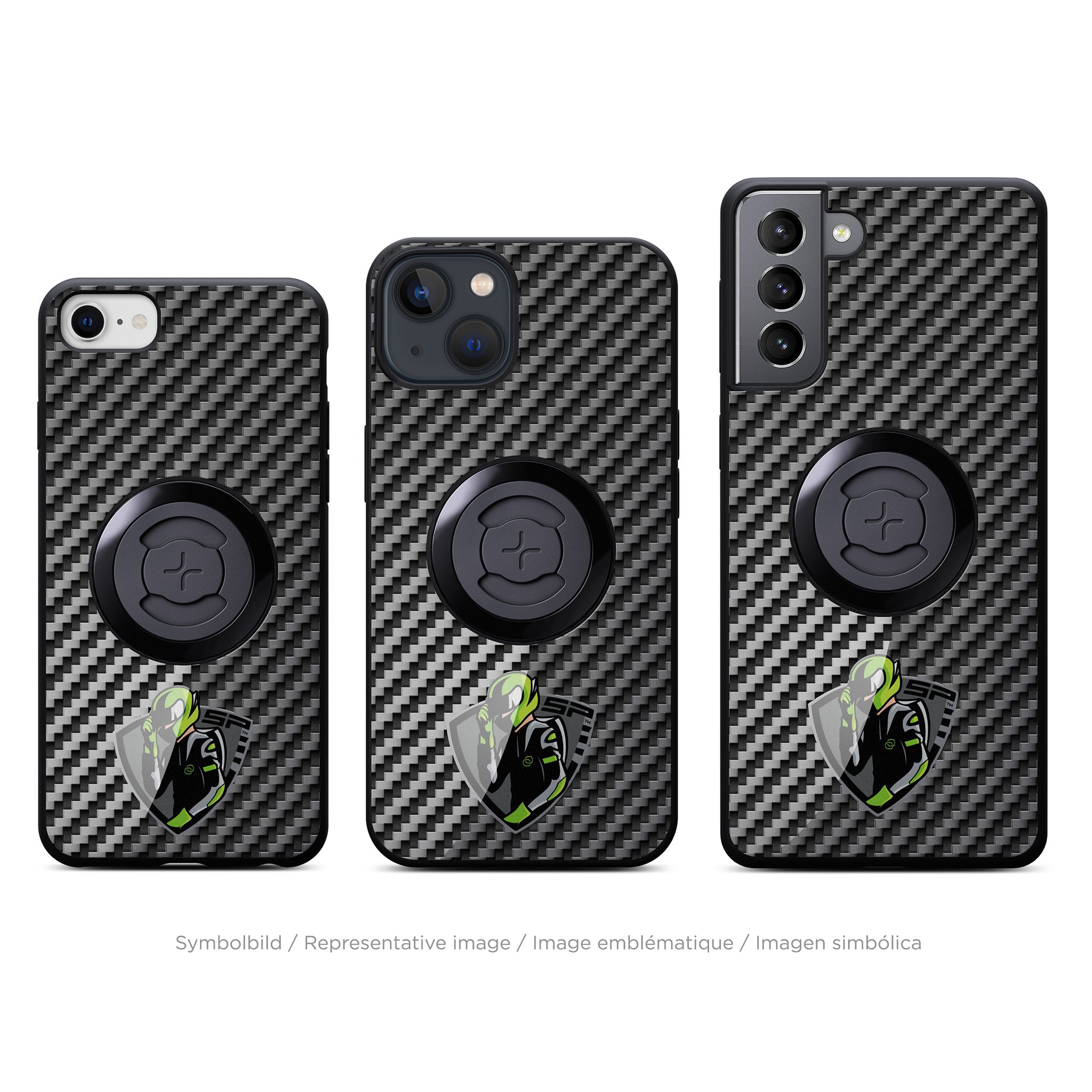SP Connect Phone Case Carbon Rider coque téléphone verte