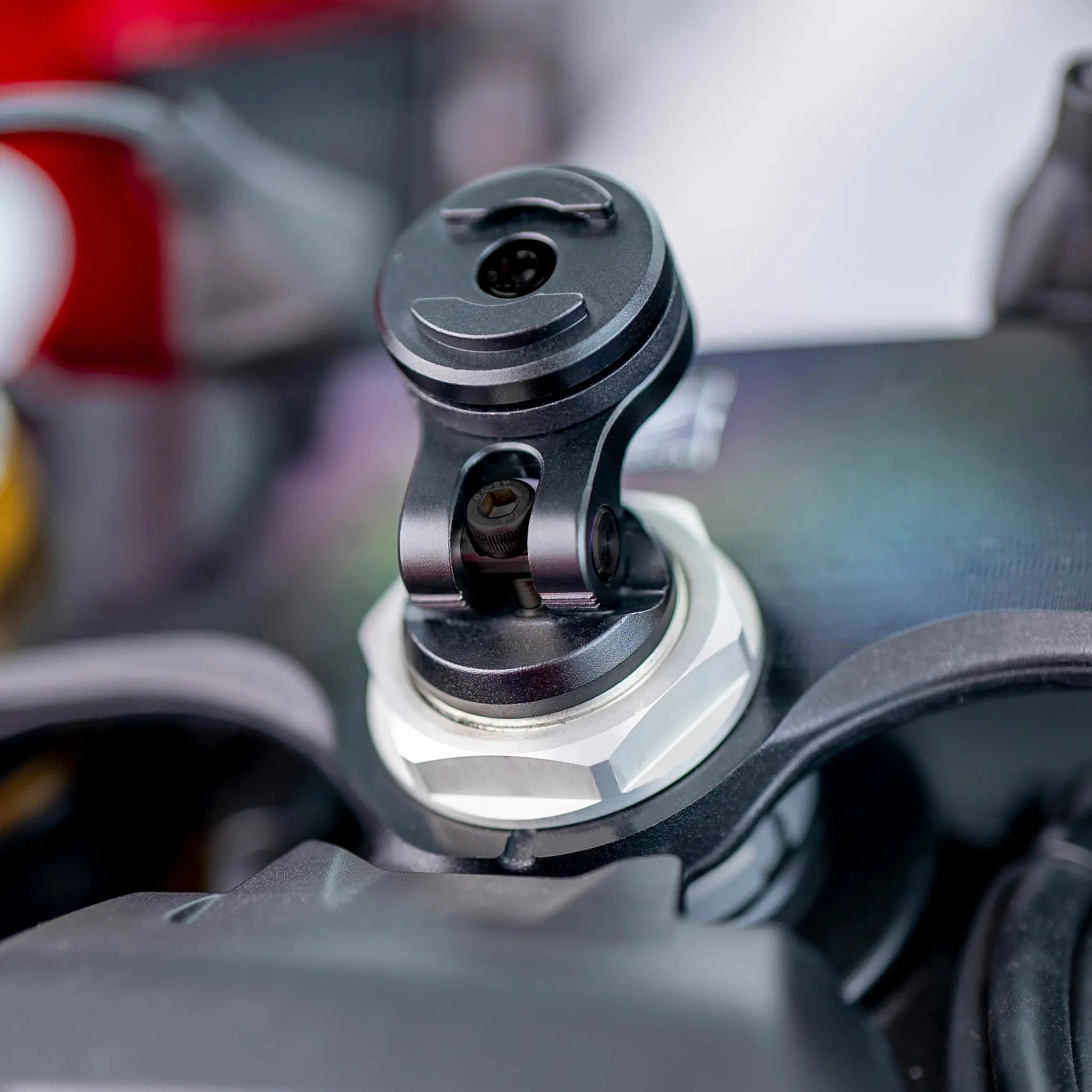 SP Connect Moto Stem Mount support moto alu amorti