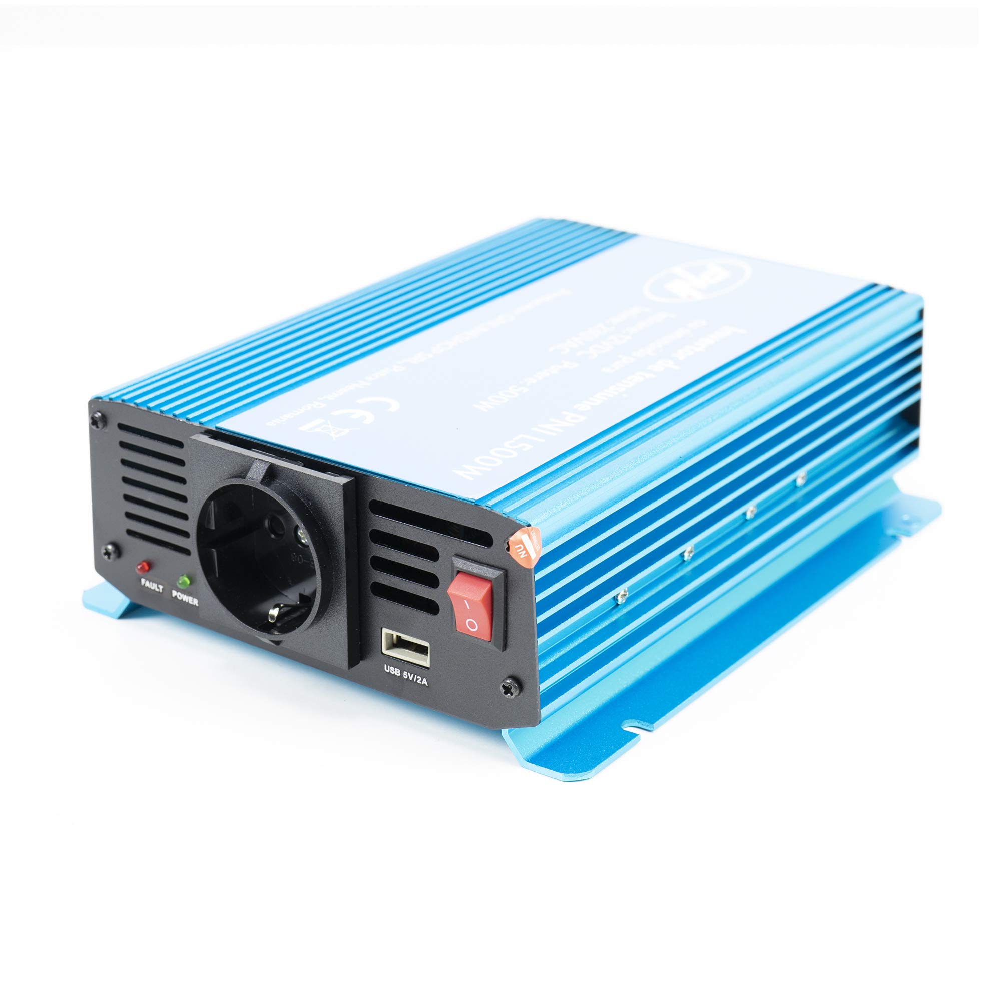 PNI SP500W Convertisseur 12V 230V 500W Sinus Pur USB