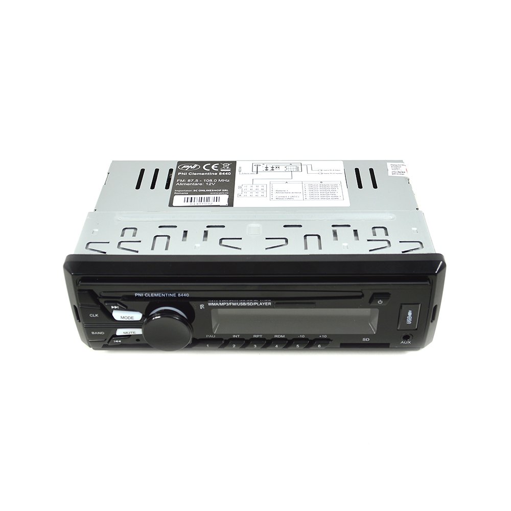 PNI Clementine 8440 autoradio Noir USB SD AUX 4x45W