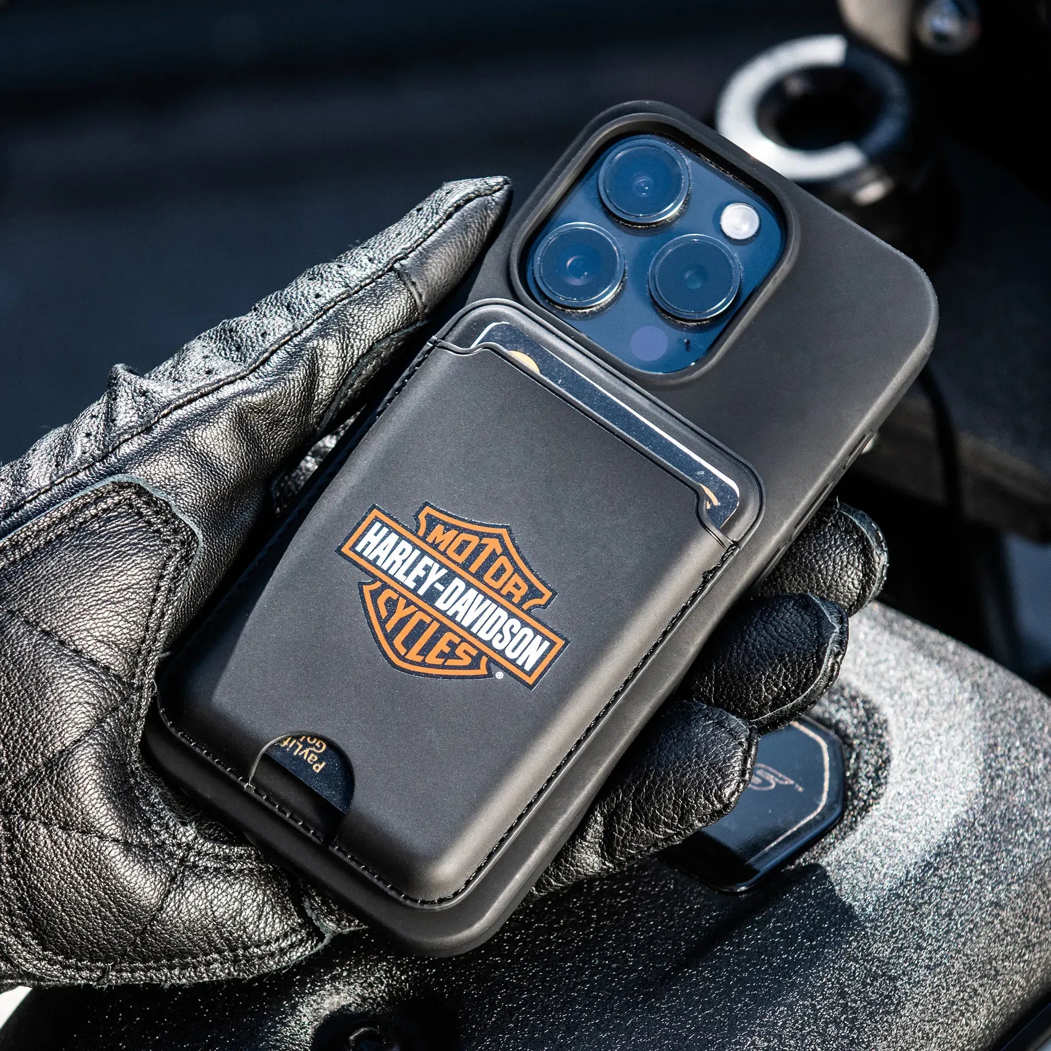 SP Connect Harley-Davidson portefeuille cartes Classic B&S