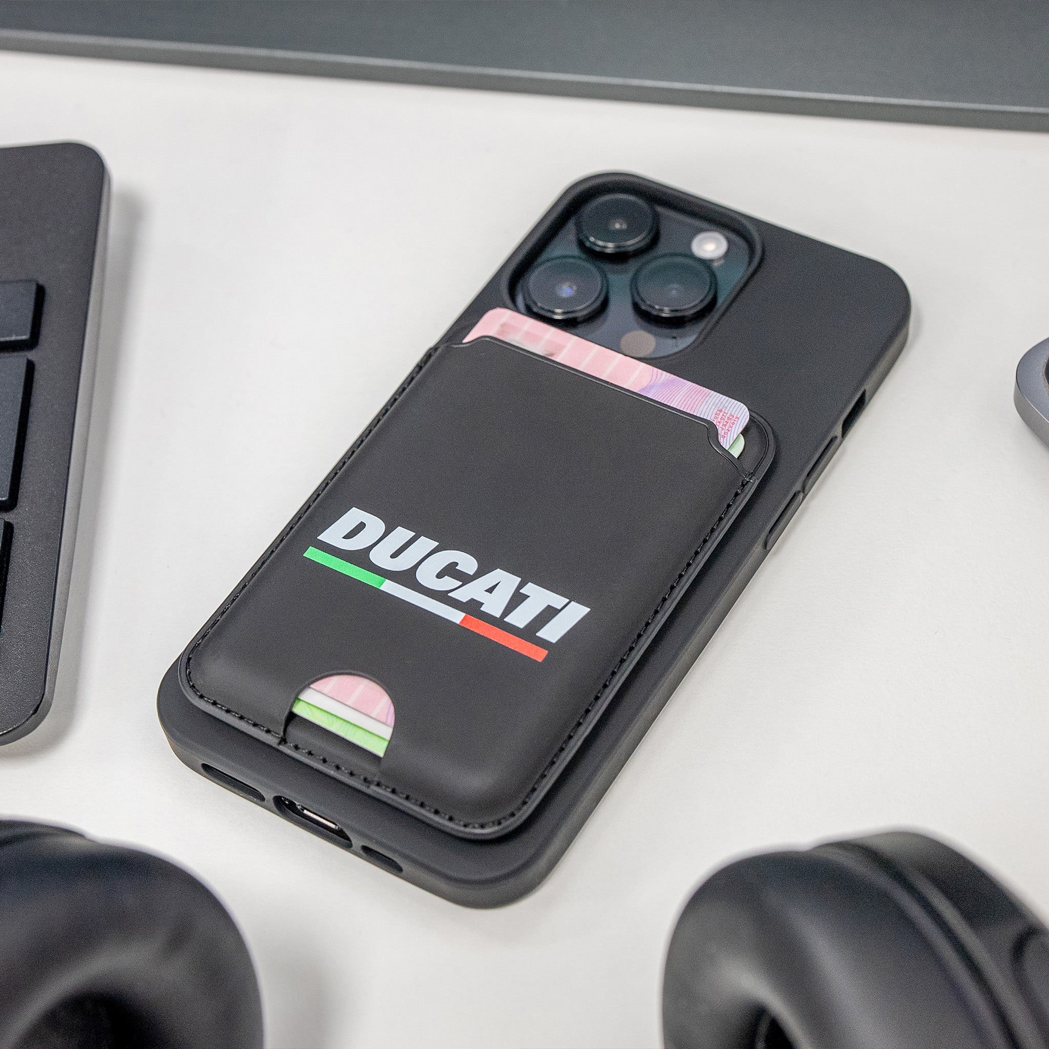 SP Connect Brand Editions Ducati Card Wallet porte-cartes Flag 4 cartes