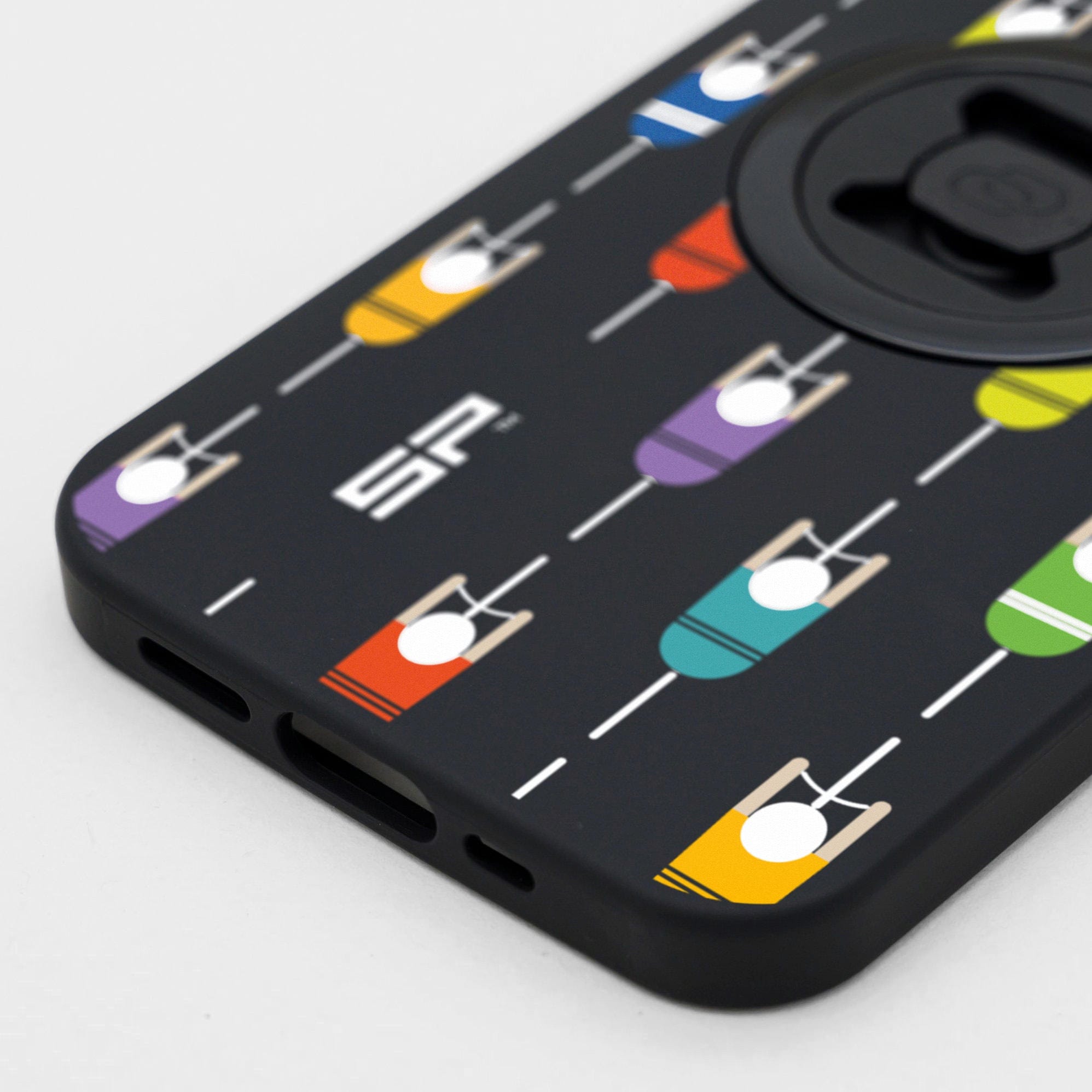 SP Connect Phone Case Cyclists coque iPhone 16 Pro multi vélo