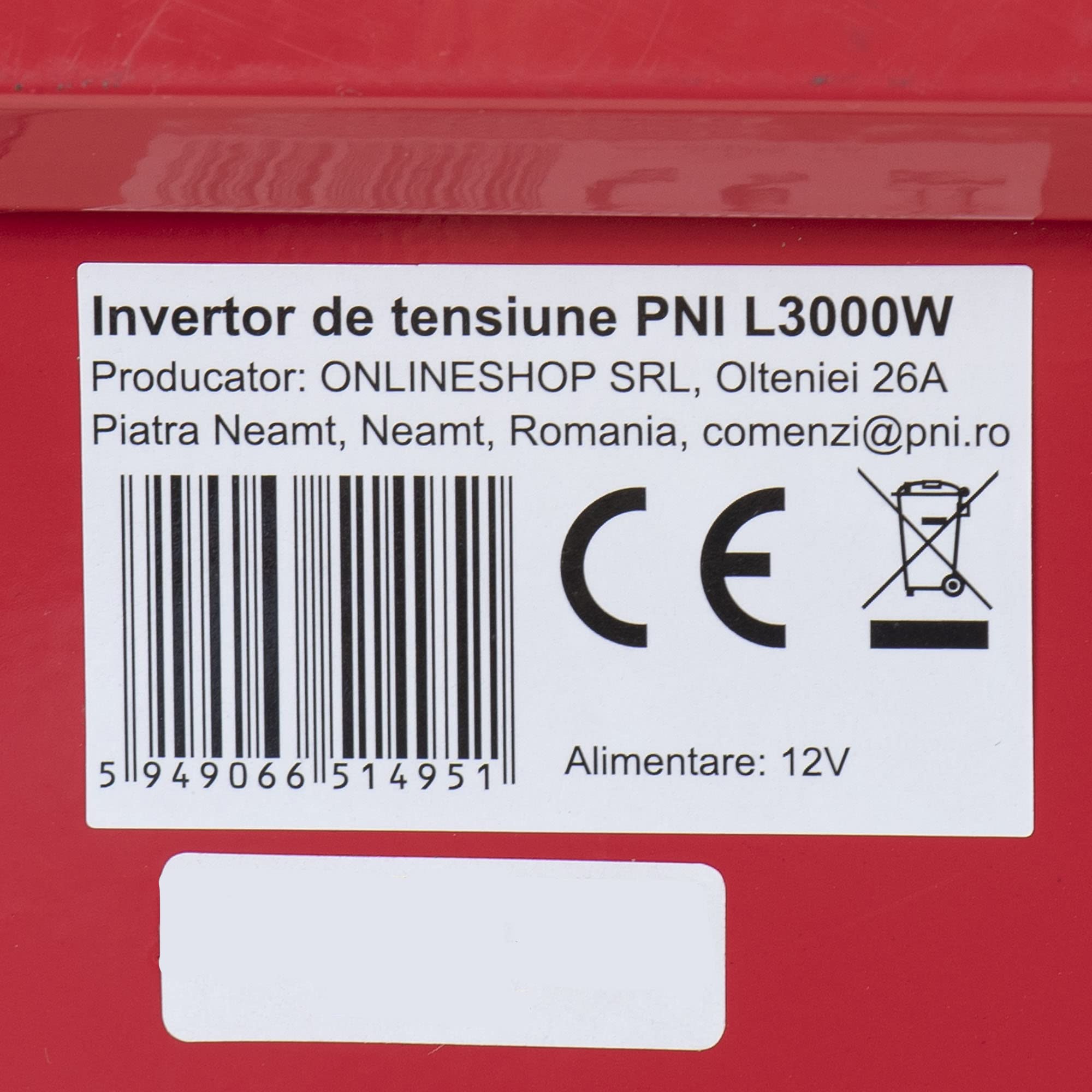 PNI L3000W onduleur voiture 12V 230V 3000W