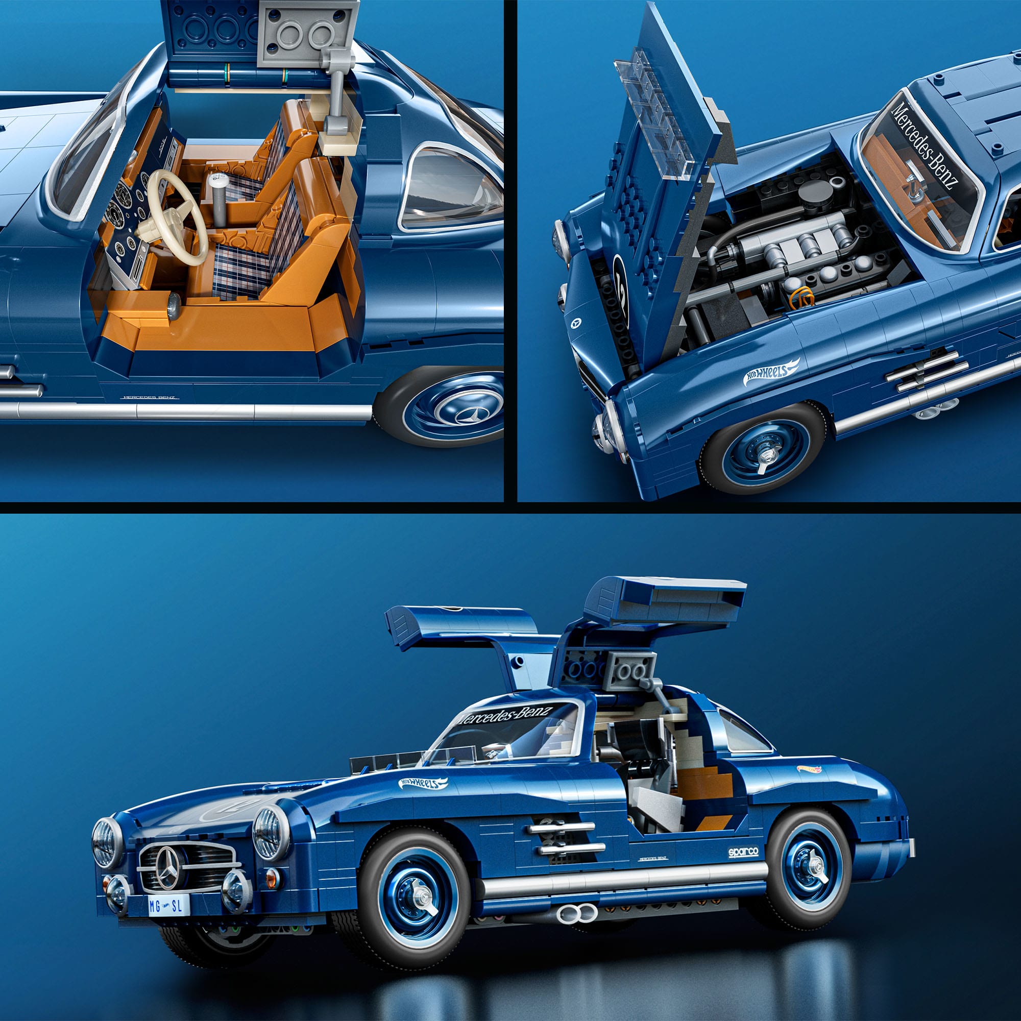 Hot Wheels Premium Mercedes 300 SL jeu de construction 1:12