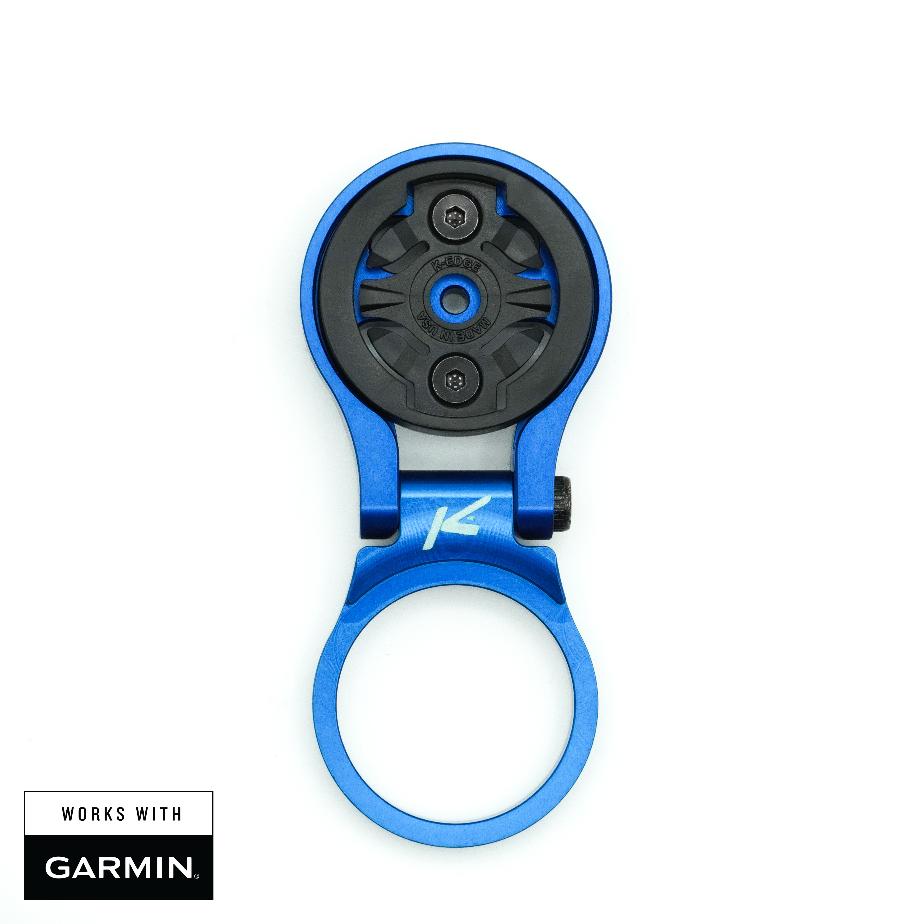 K-Edge Adjustable Stem Support Compteur Garmin Noir Vélo