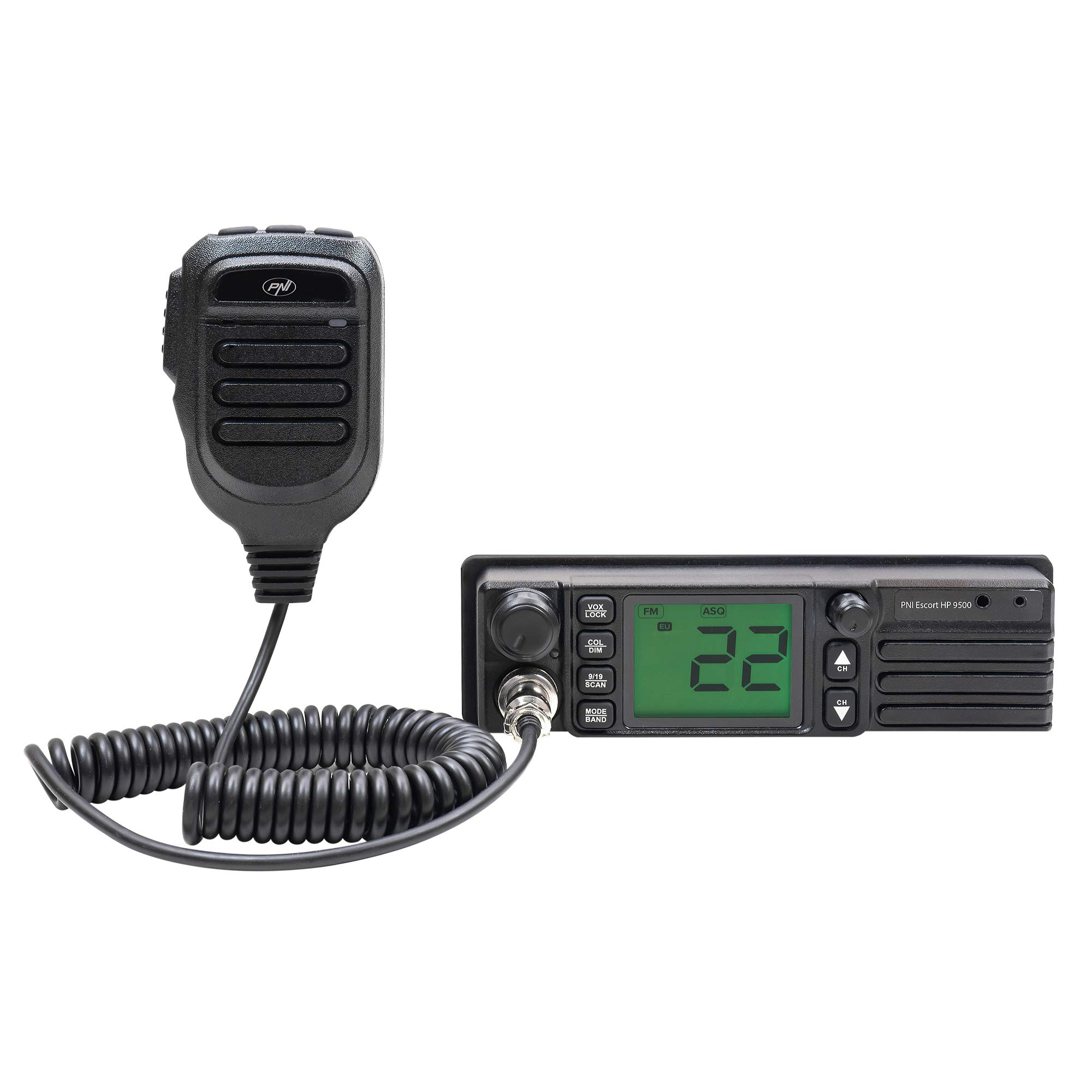PNI Escort HP 9500 radio CB AM-FM 4W 12V/24V multistandard