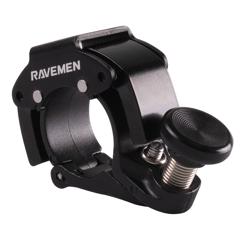 Ravemen Q4 sonnette vélo 100 dB noire guidon 22,2 mm
