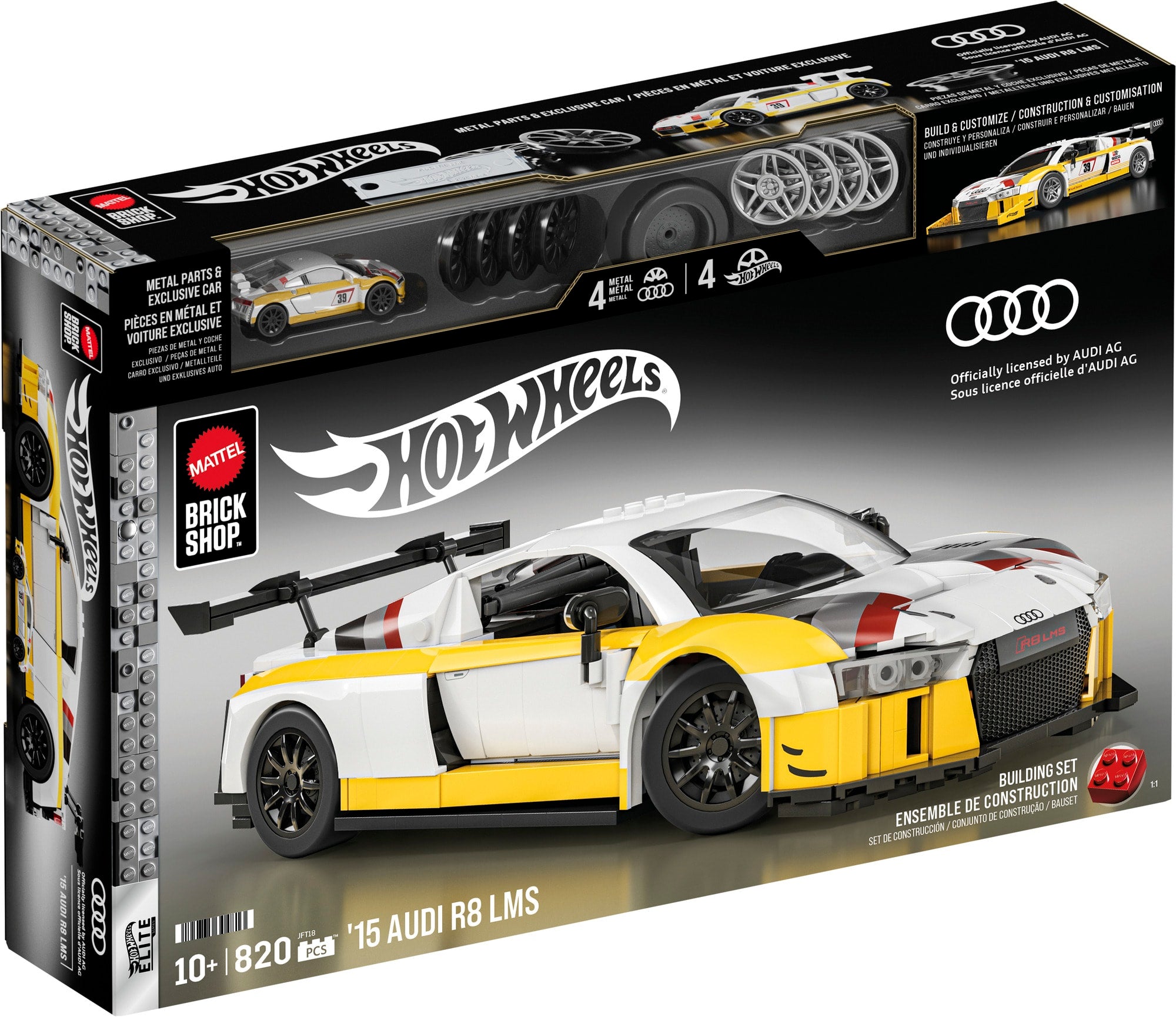 Hot Wheels Elite Series Audi R8 LMS jeu de construction 1:16