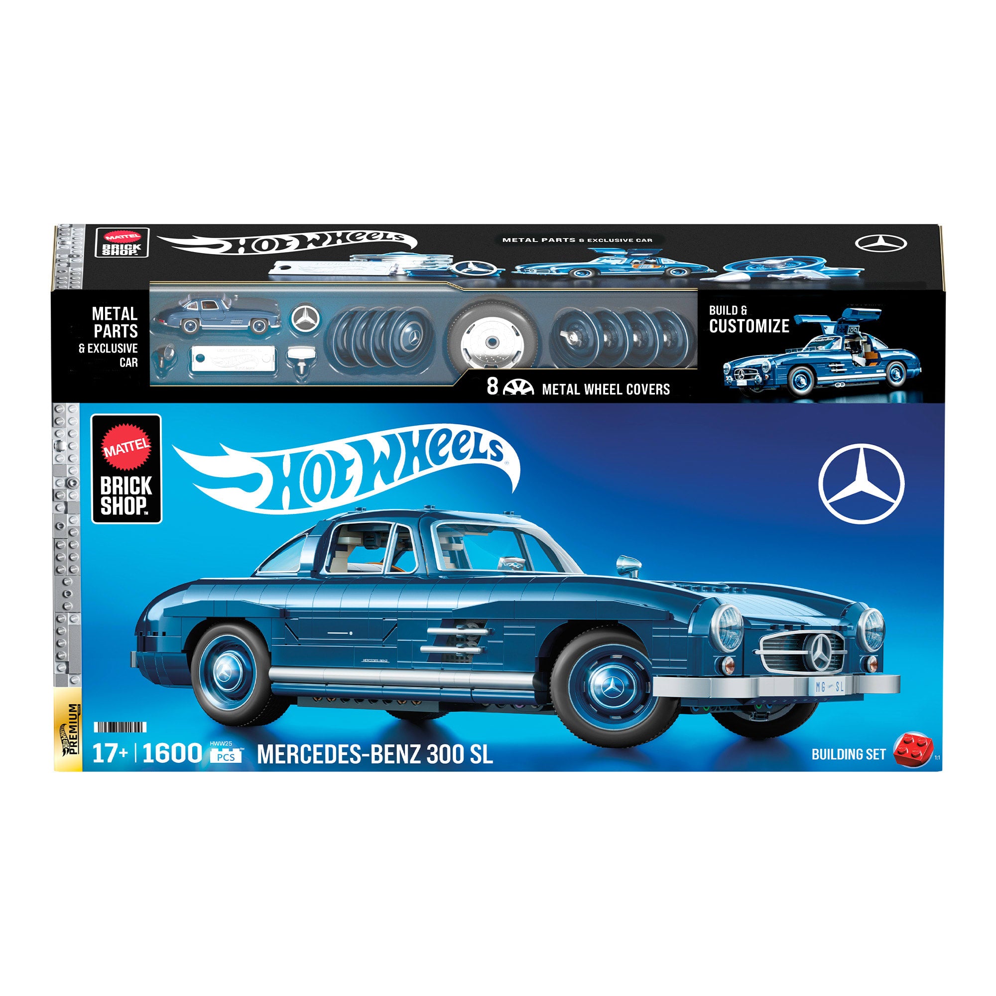 Hot Wheels Premium Mercedes 300 SL jeu de construction 1:12