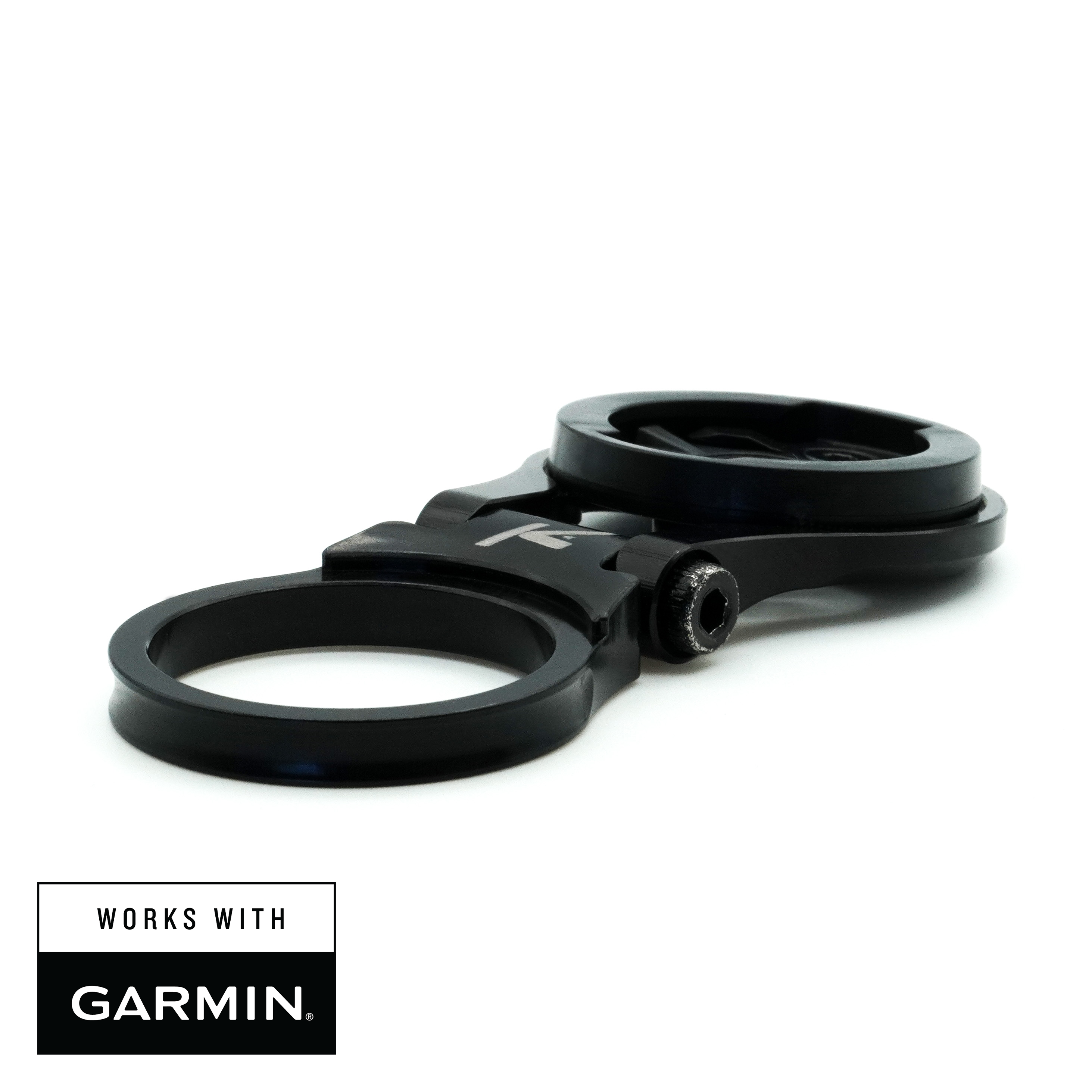 K-Edge Adjustable Stem Support Compteur Garmin Noir Vélo