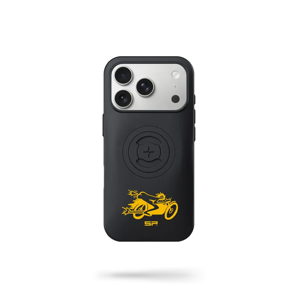 SP Connect Chase the Sun Moto coque iPhone jaune moto