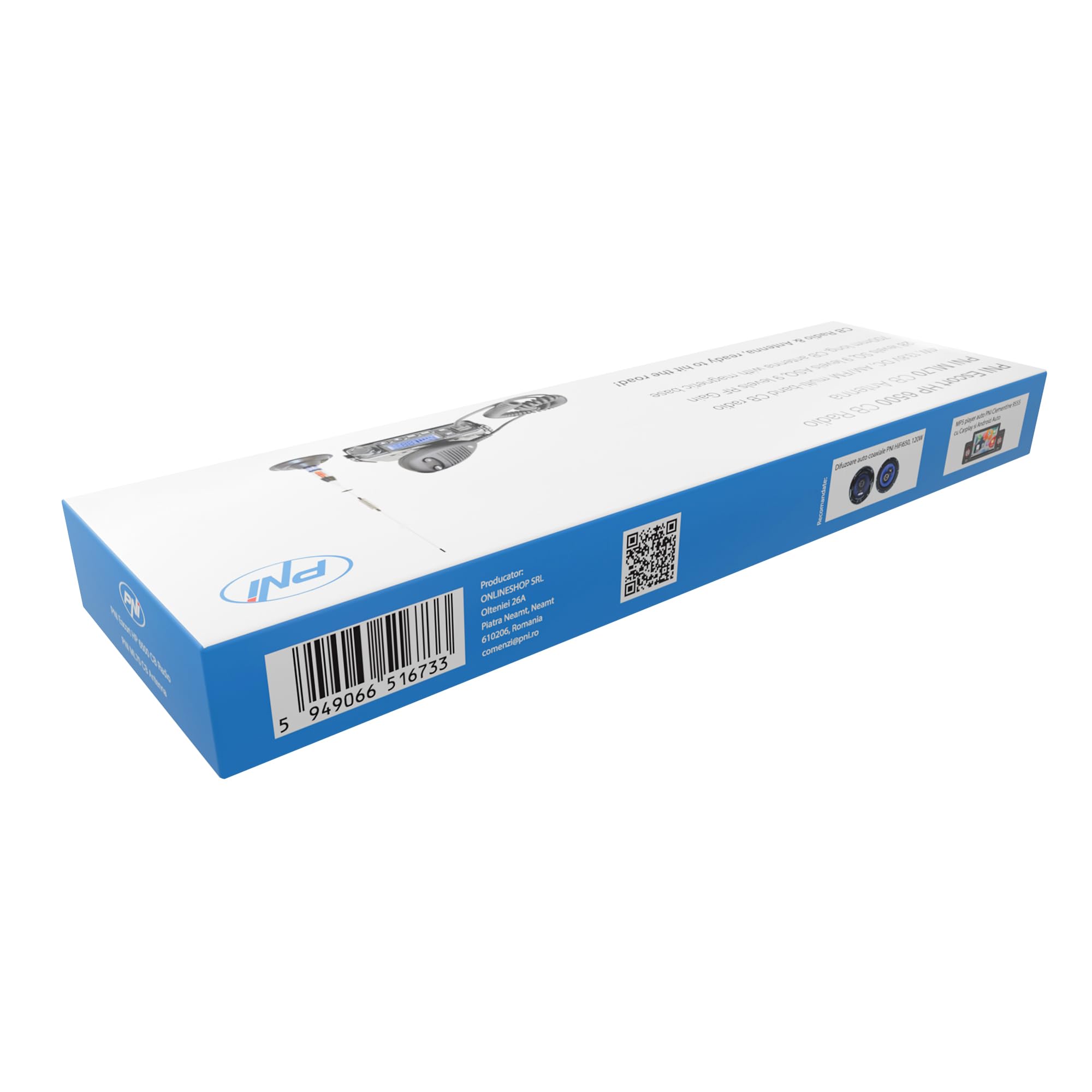PNI Escort HP 6500 radio CB + antenne ML70 70 cm