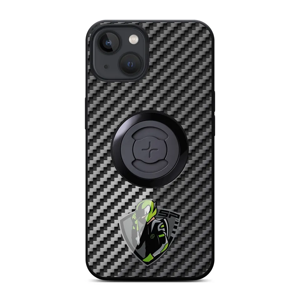 SP Connect Phone Case Carbon Rider coque téléphone verte