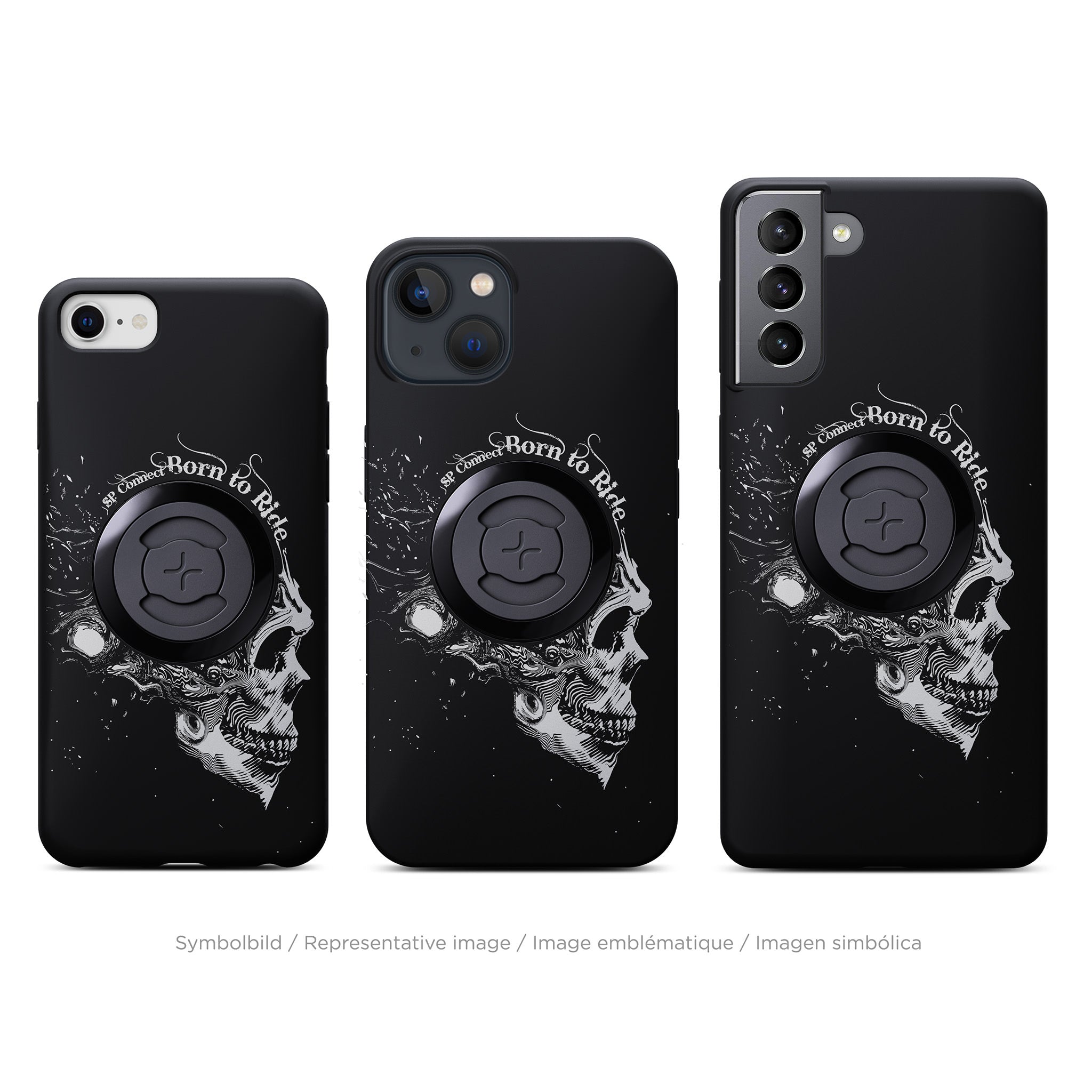 SP Connect Edition Phone Case B2R Skull iPhone 16 Pro blanc