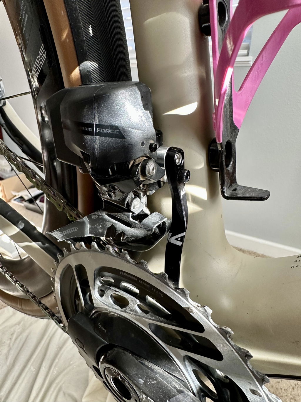 K-Edge Pro Road Braze-on anti-dérailleur vélo noir