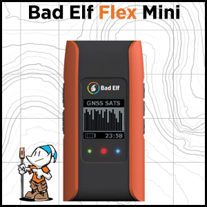 Bad Elf Flex Mini Standard récepteur GPS Bluetooth carto
