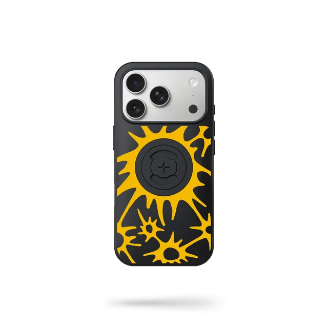 SP Connect Sunburst coque téléphone vélo moto jaune Chase Sun