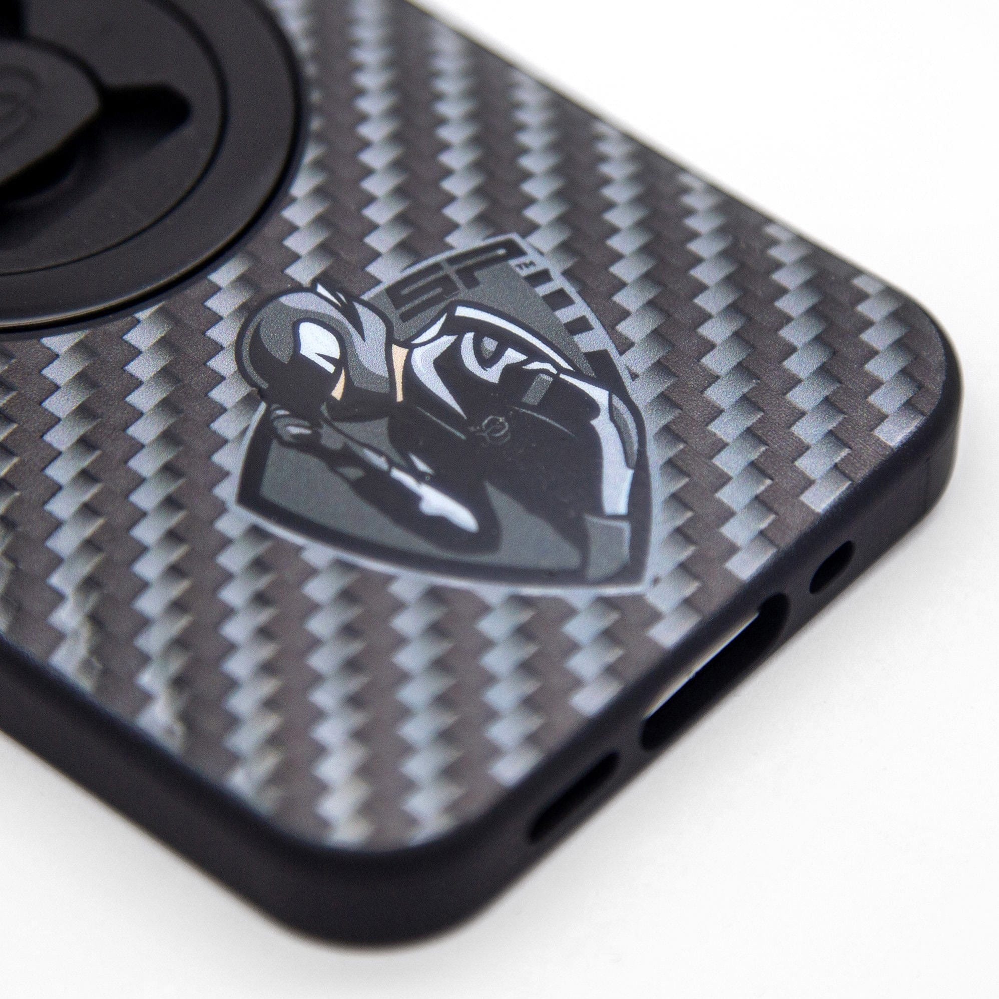 SP Connect Carbon Rider coque Gris fixation guidon