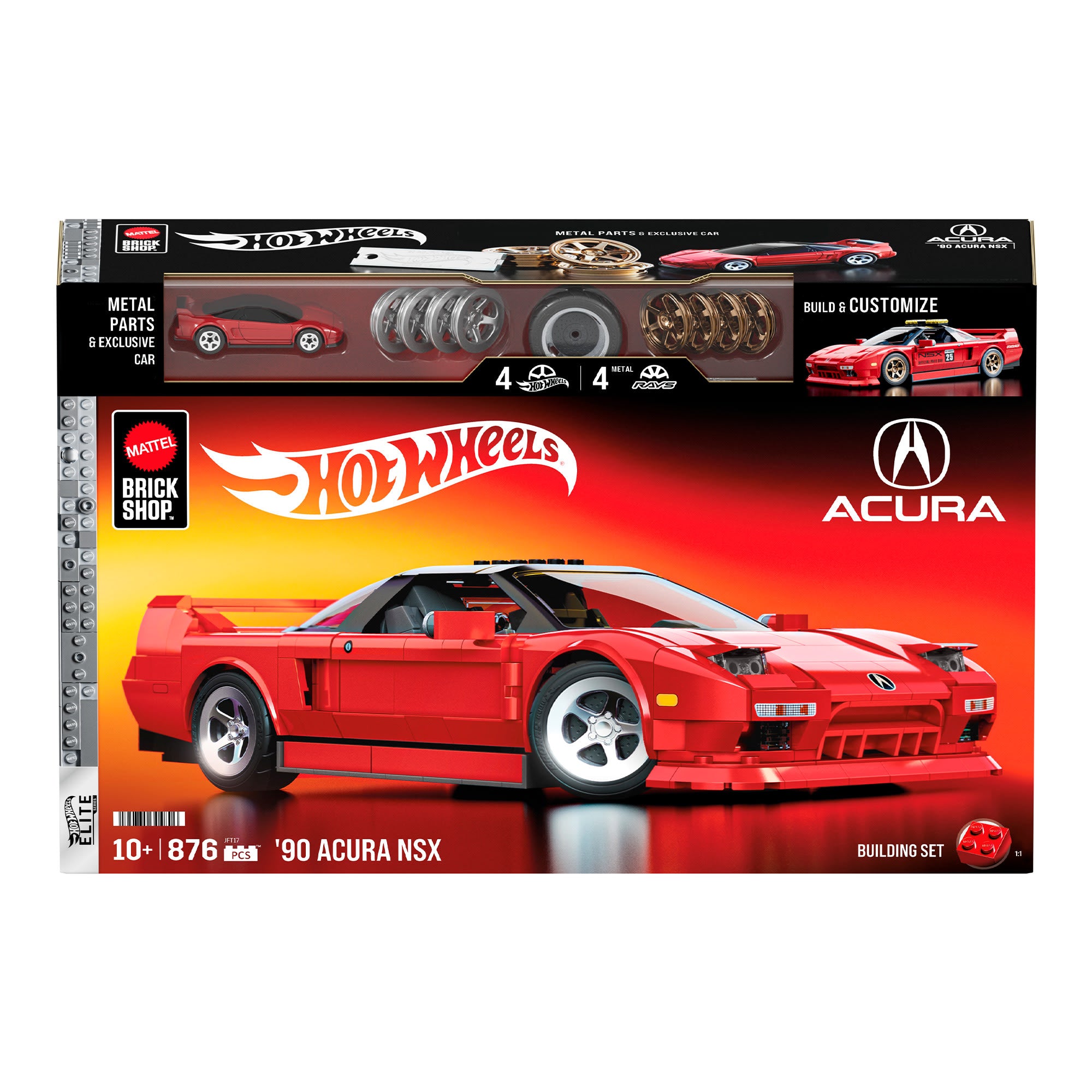 Mattel Brick Shop Hot Wheels Elite NSX 90 jeu construction