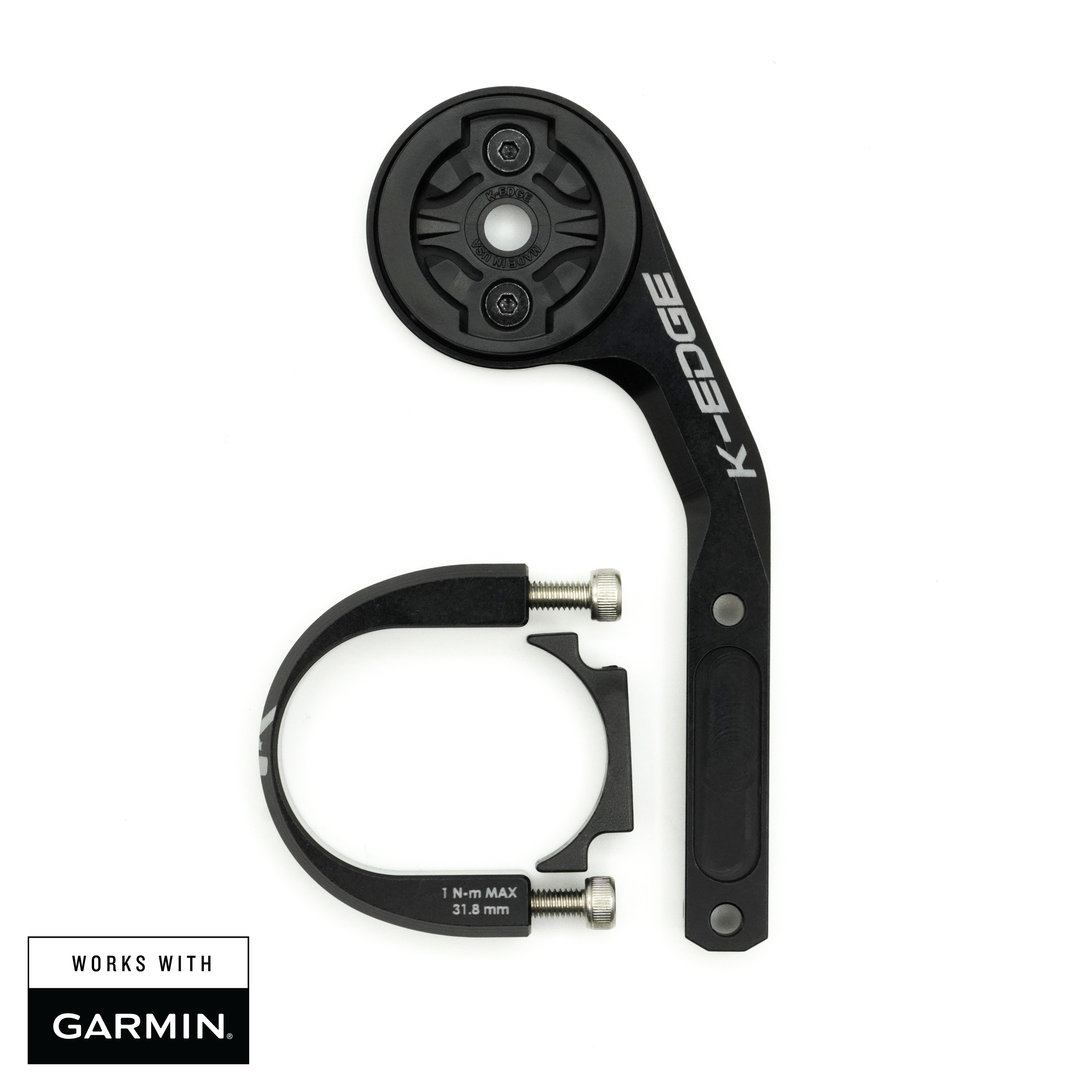 K-Edge Computer Mounts Sport Mount support compteur noir 31,8mm