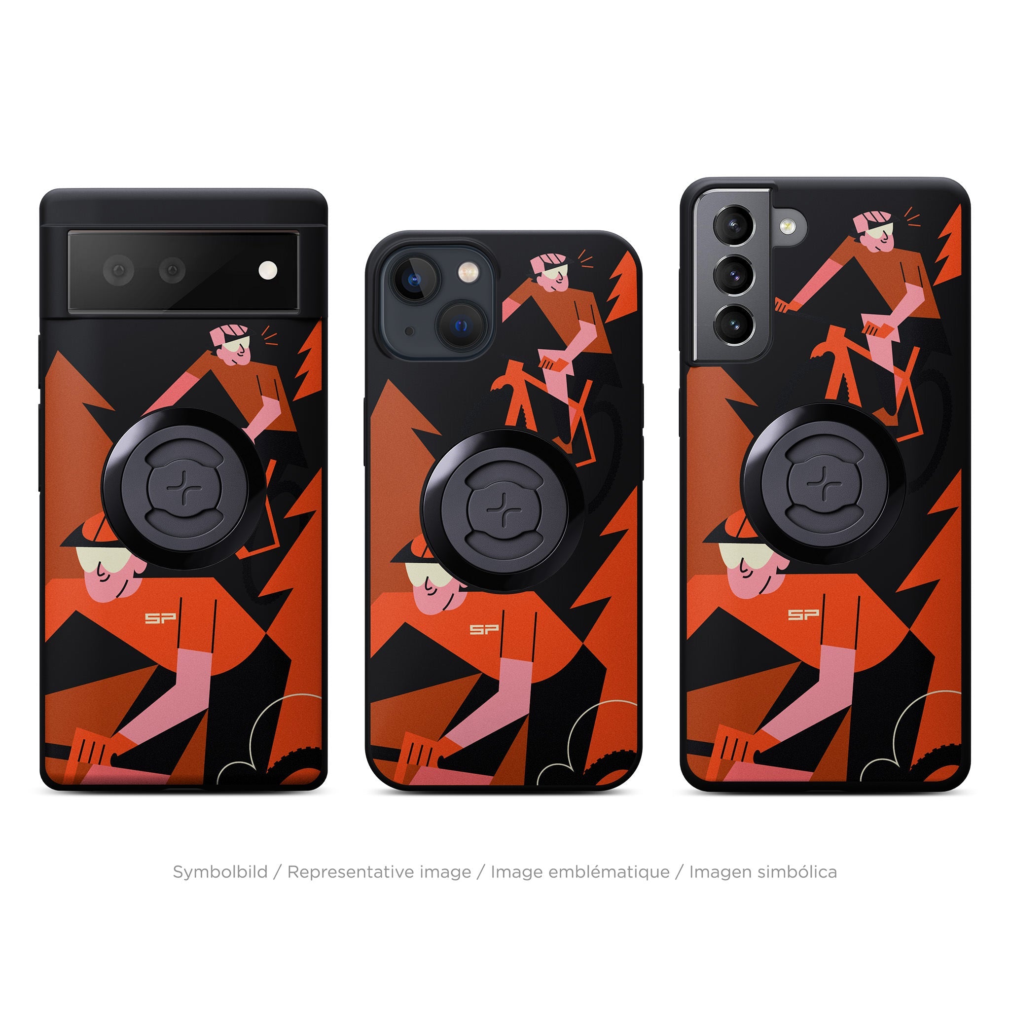 SP Connect 2Bros coque téléphone rouge vélo moto