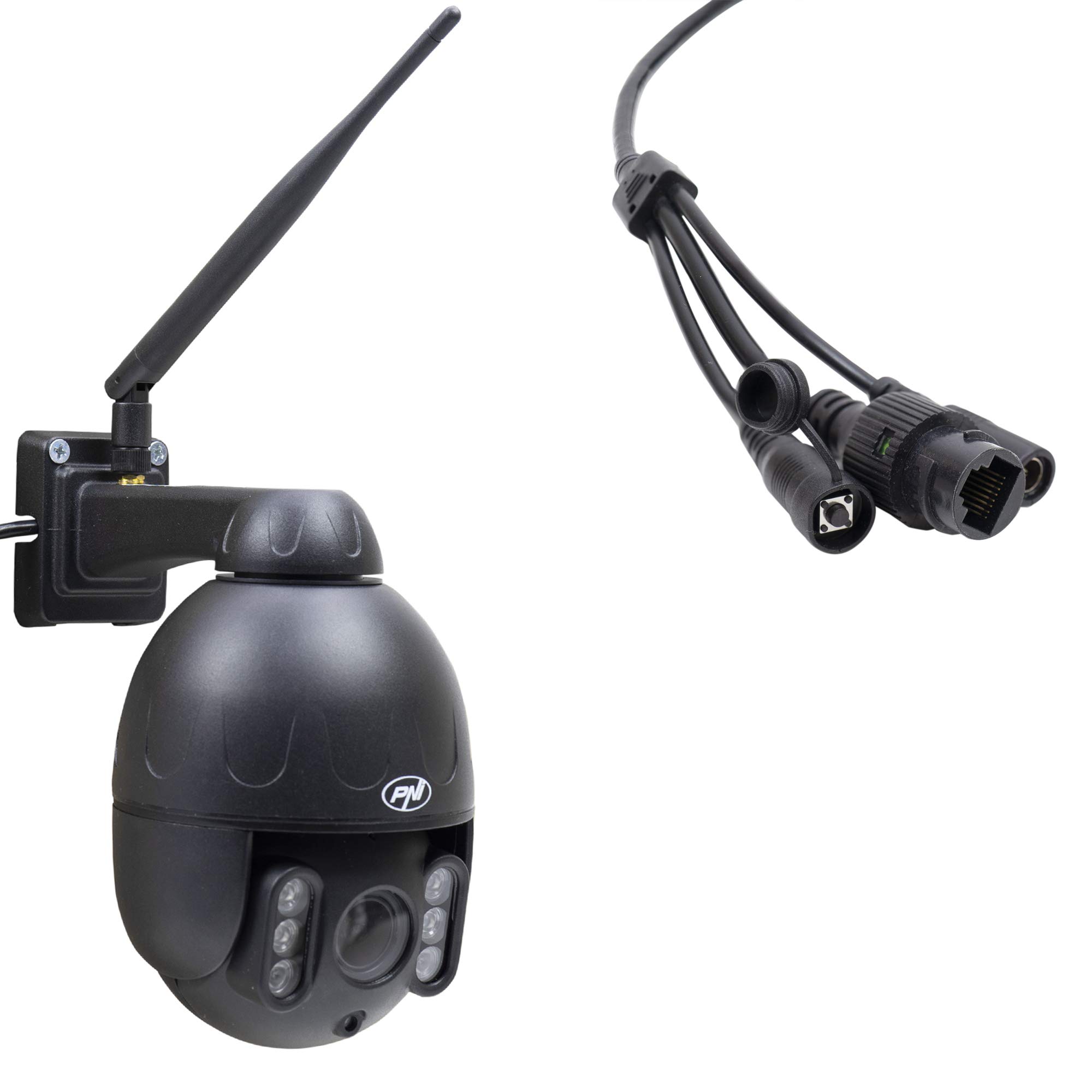 PNI IP655B Caméra IP WiFi 5MP PTZ Zoom 5X 50m