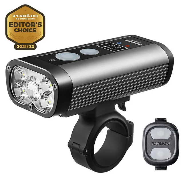Ravemen PR2400 phare vélo 2400 lumens OLED télécommande