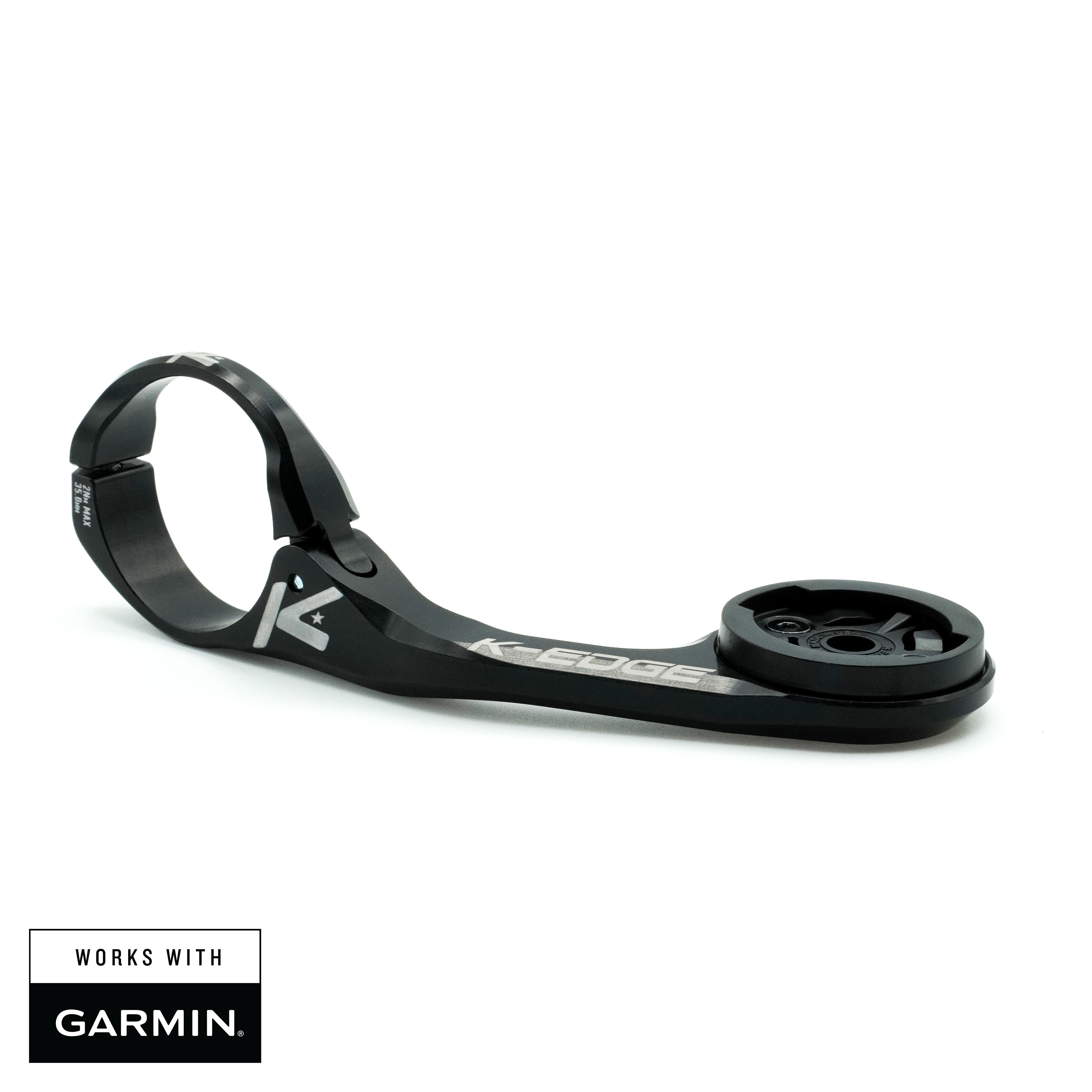 K-Edge Max XL Support Compteur Garmin 35mm Noir Guidon